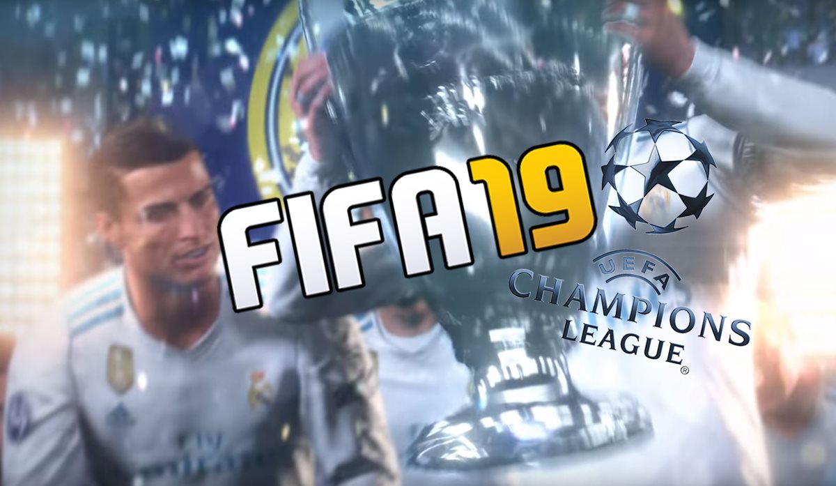 Dos segundos dura el momento del anuncio oficial de la Champions League en Fifa 19 que enloqueció a los "gamers". (Foto Prensa Libre: TodoDeportes)