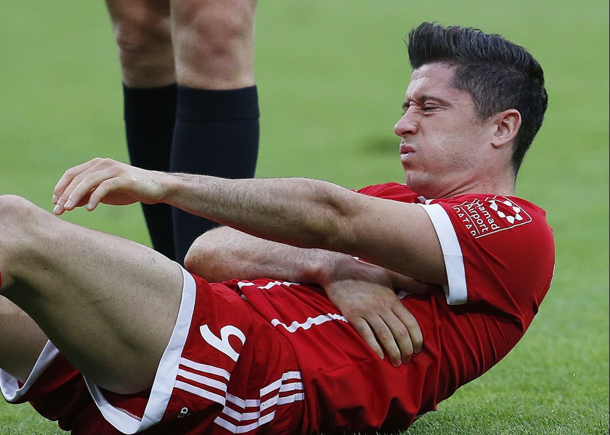 Robert Lewandowski es una de las estrellas más representativas del Bayern Múnich. (Foto Prensa Libre: AP)