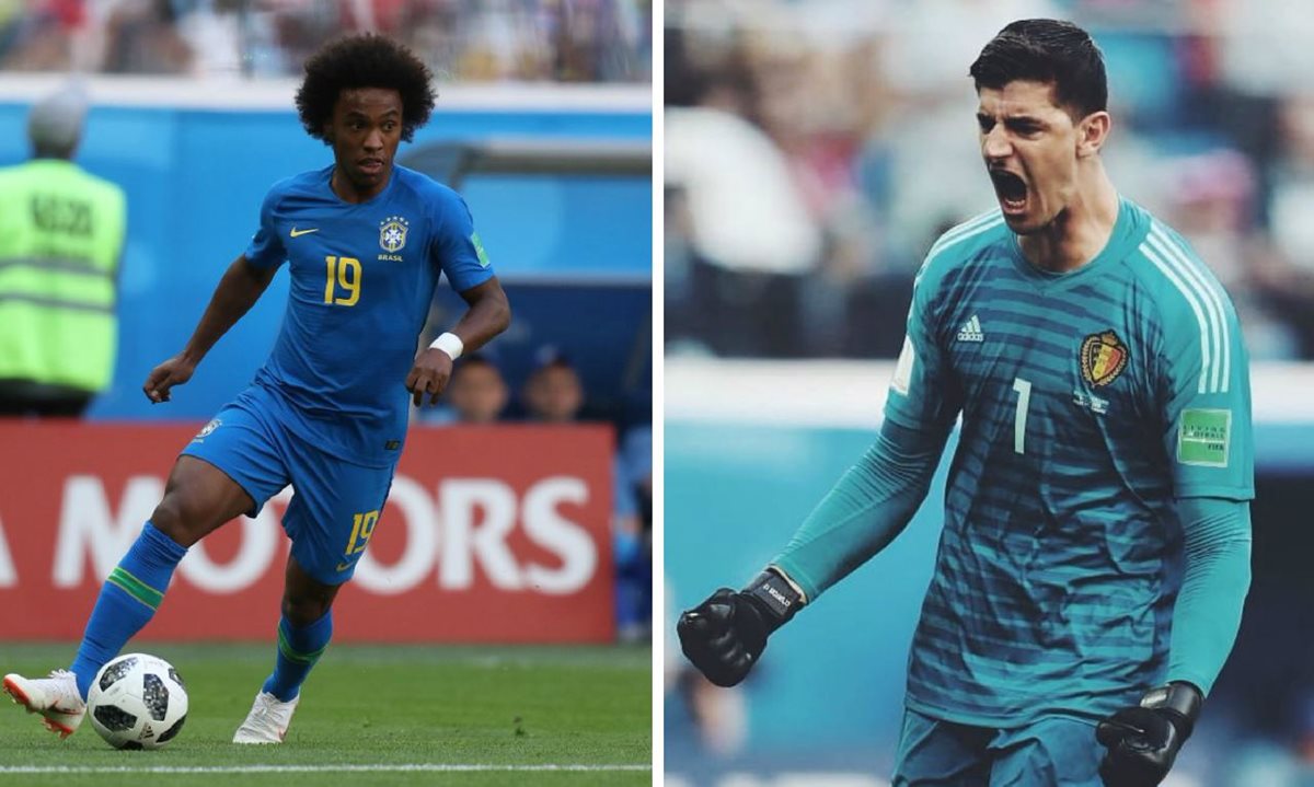 Willian y Courtois podrían tener la puerta abierta para abandonar el club "blue" con rumbo a España. (Foto Prensa Libre: TodoDeportes)