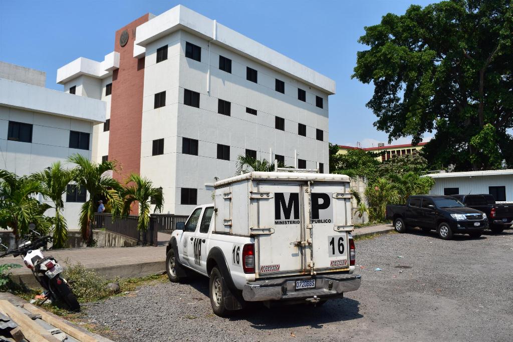 Fiscalía del MP de Escuintla, donde se efectuó la audiencia. (Foto Prensa Libre: Enrique Paredes).