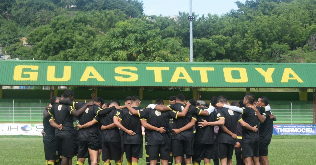 El Deportivo Guastatoya trabajó esta tarde en el estadio David Cordón Hichos. (Foto Prensa Libre: cortesía Deportivo Guastatoya)