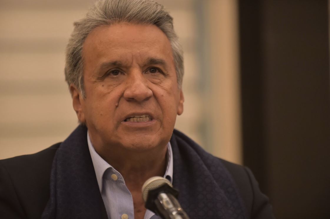 Lenín Moreno, presidente de Ecuador, emplaza a secuestradores de periodistas. (Foto Prensa Libre: AFP)