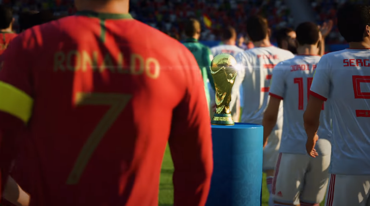 La Copa Mundial de la FIFA también se juega en FIFA 2018 y PES 2018 (Foto Prensa Libre: EA Sports).