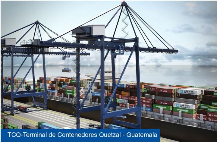 La Terminal de Contenedores está lista para comenzar operaciones en los próximos días. (Foto Prensa Libre: TCQ.com)