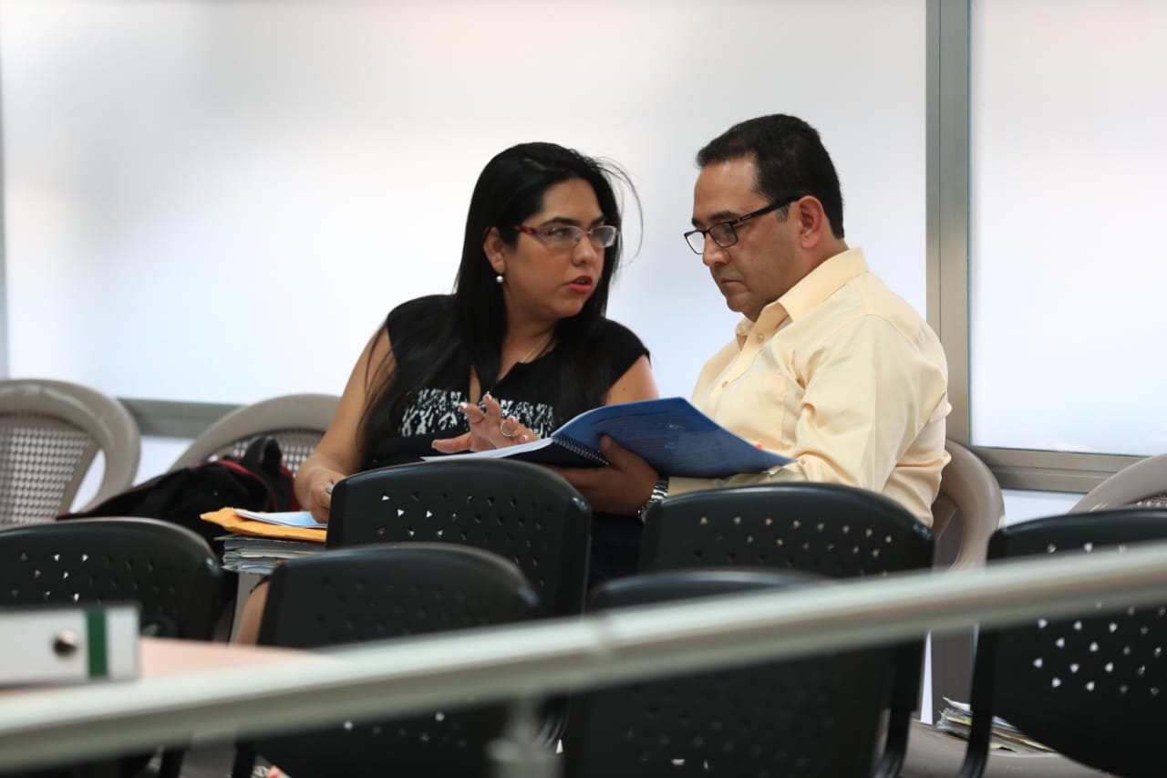 Sammy Morales, en una audiencia del juicio en su contra por el caso Botín en el Registro de la Propiedad. (Foto Prensa Libre: Hemeroteca PL)