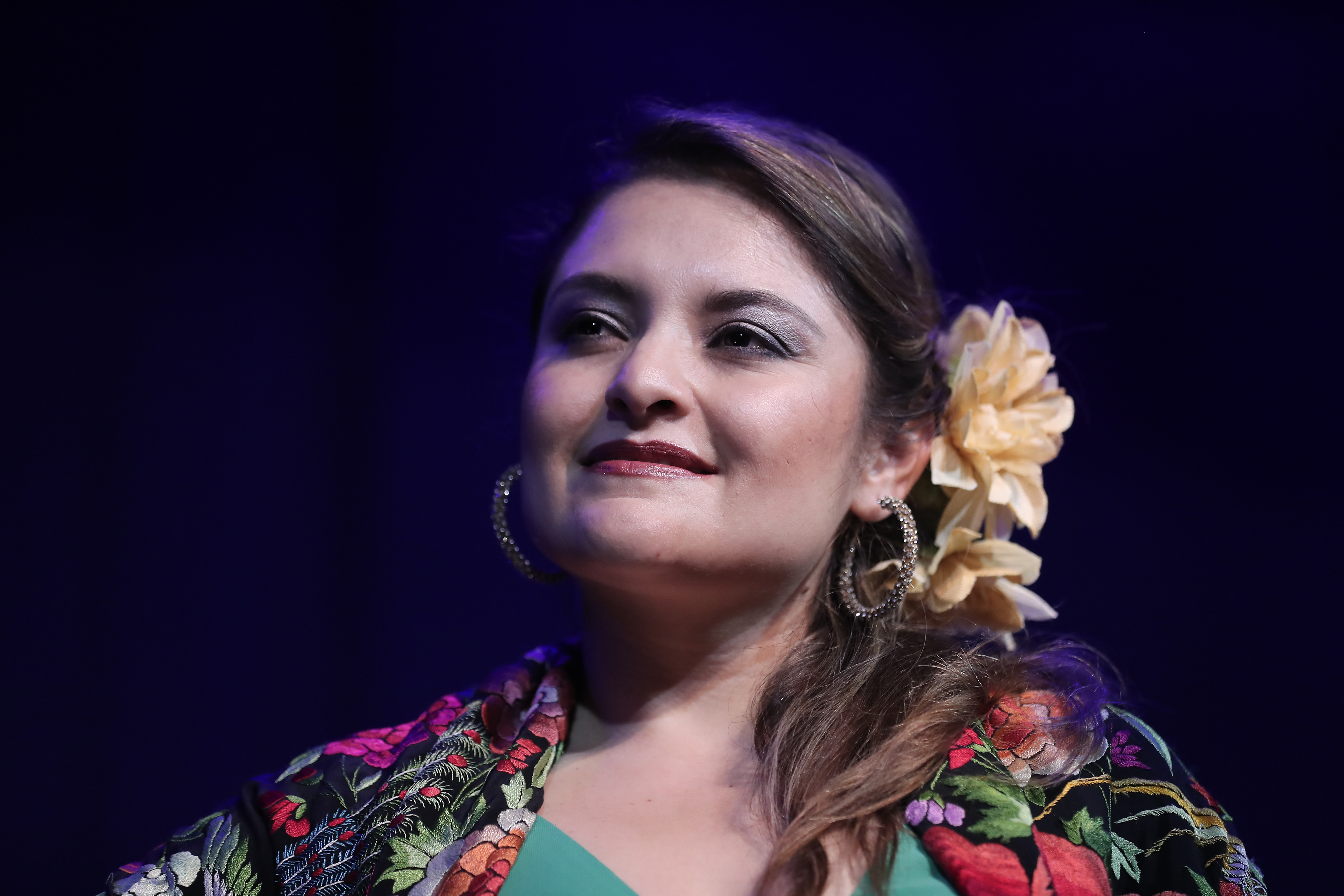 Sara Diéguez, soprano guatemalteca, interpretará los éxitos de Rocío Dúrcal (Foto Prensa Libre: Juan Diego González) 
