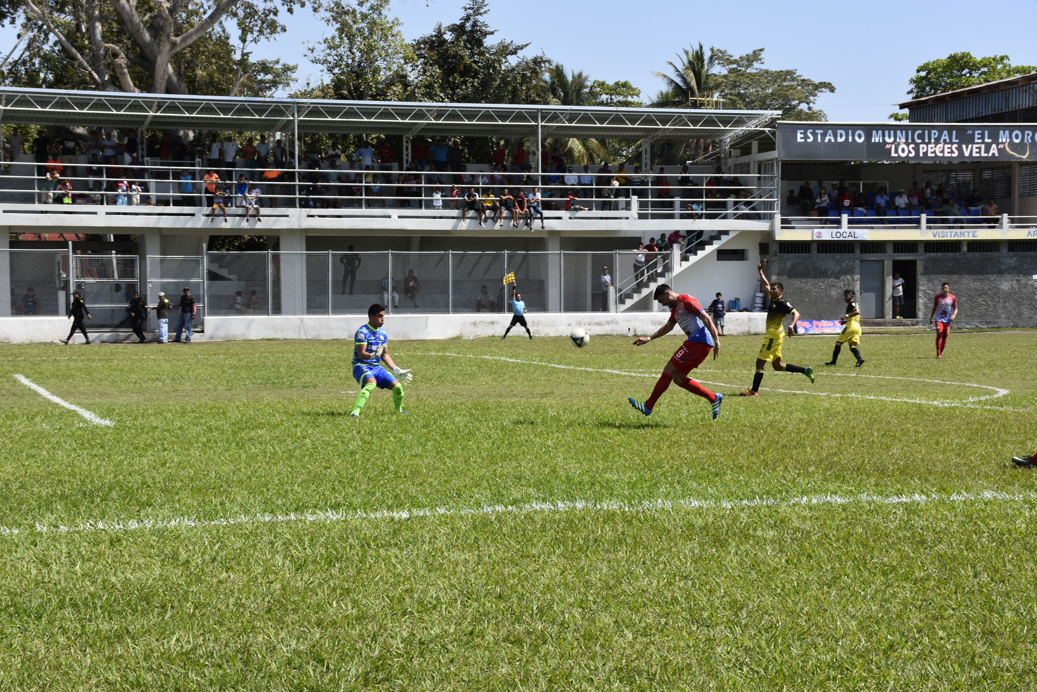 Iztapa venció 2-0 este sábado a Petapa, en juego de la quinta jornada del Clausura 2019, disputado en el estadio El Morón (Foto Prensa Libe: Hillary Paredes)