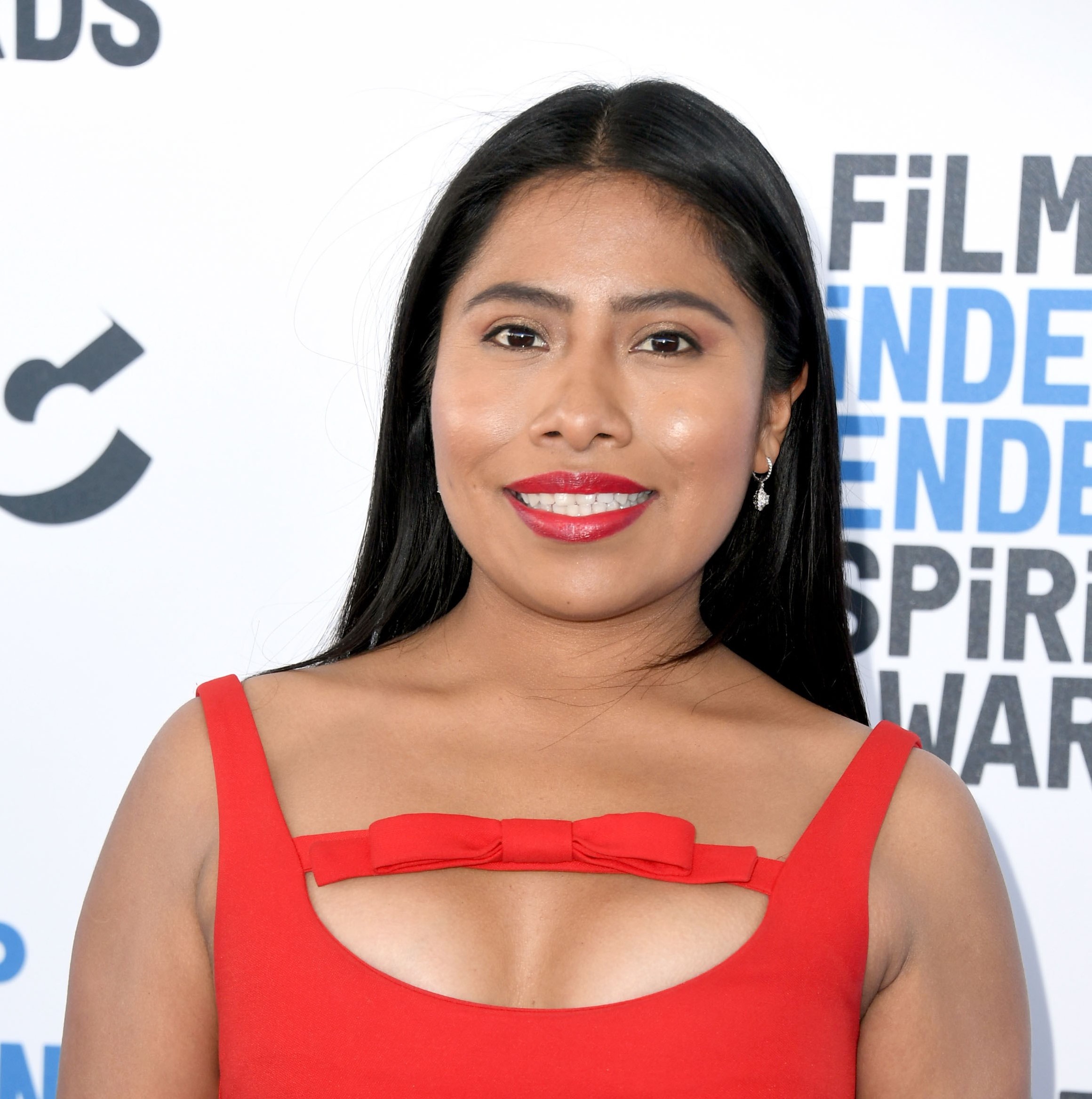 Yalitza Aparicio, originaria de Oaxaca (México), aspira al Óscar a mejor actriz. (Foto Prensa Libre: AFP).