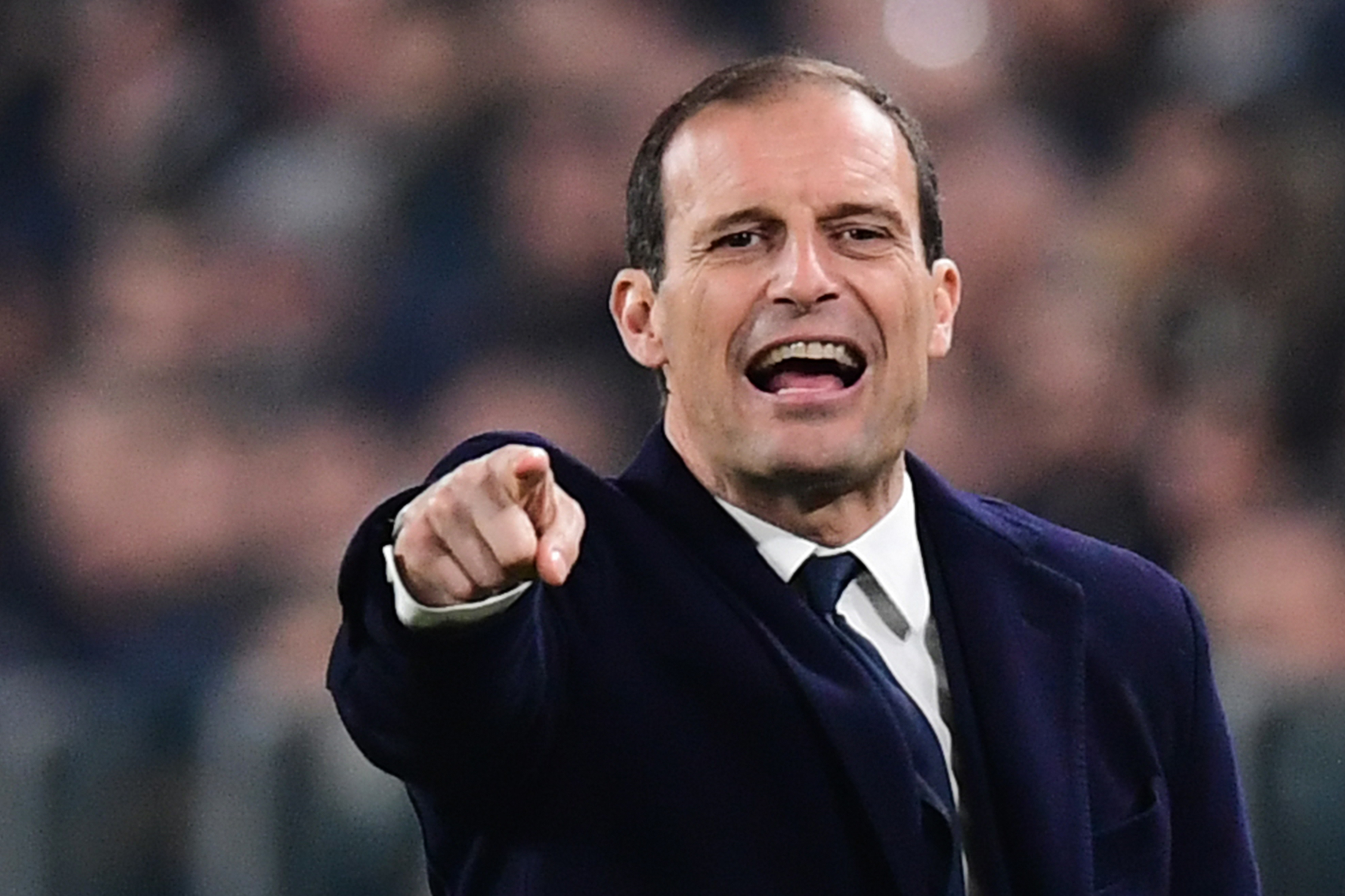 Massimiliano Allegri respira el título de la Serie A. (Foto Prensa Libre: AFP)