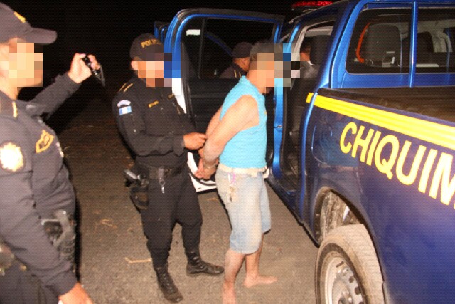 Hombre detenido por atentar contra alcalde de Ipala, Chiquimula. (Foto Prensa Libre: PNC)