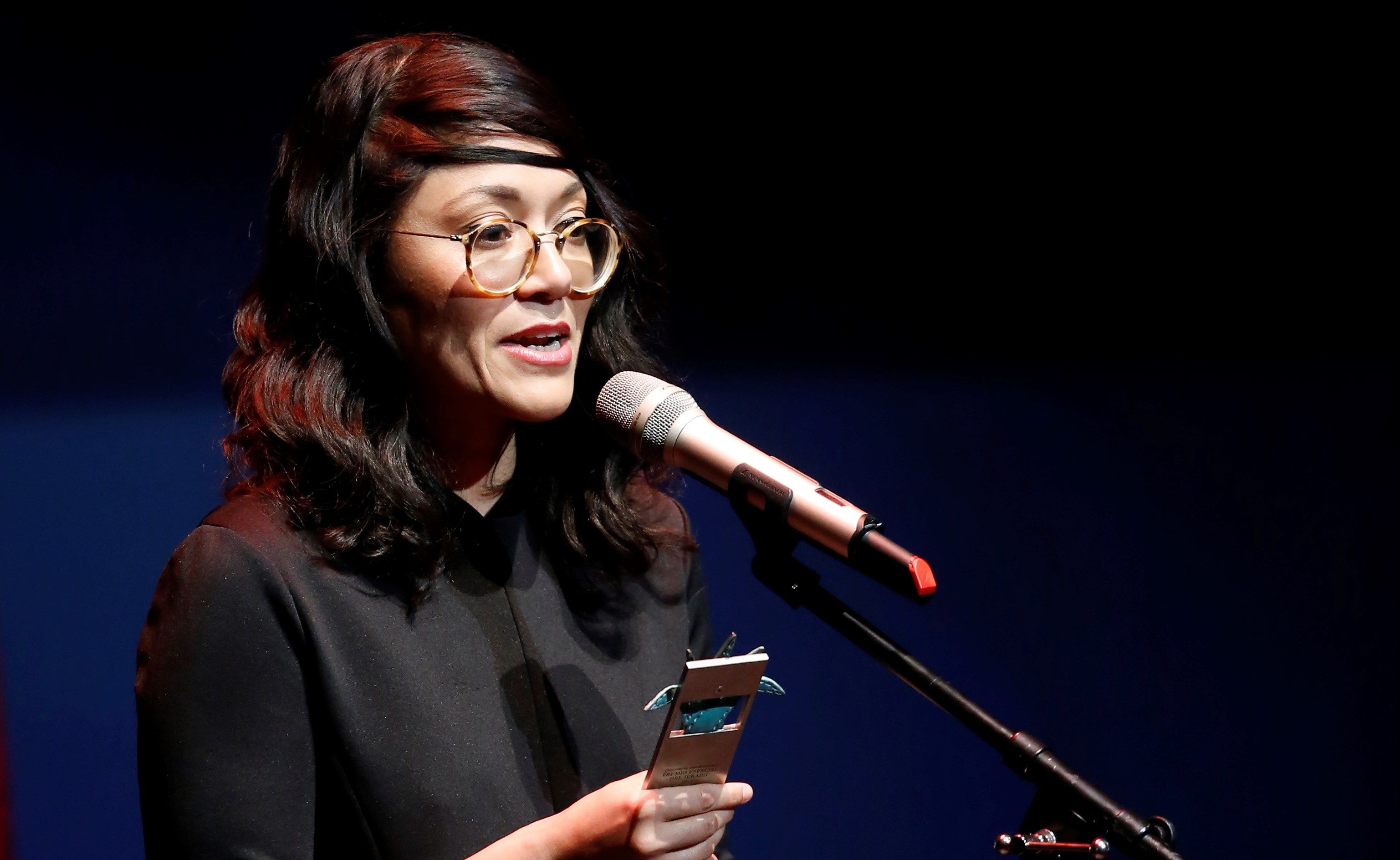 Ana Isabel Bustamante recibió el Mayahuel Iberoamericano del premio especial del jurado por su película "La asfixia" (Foto Prensa Libre: EFE).