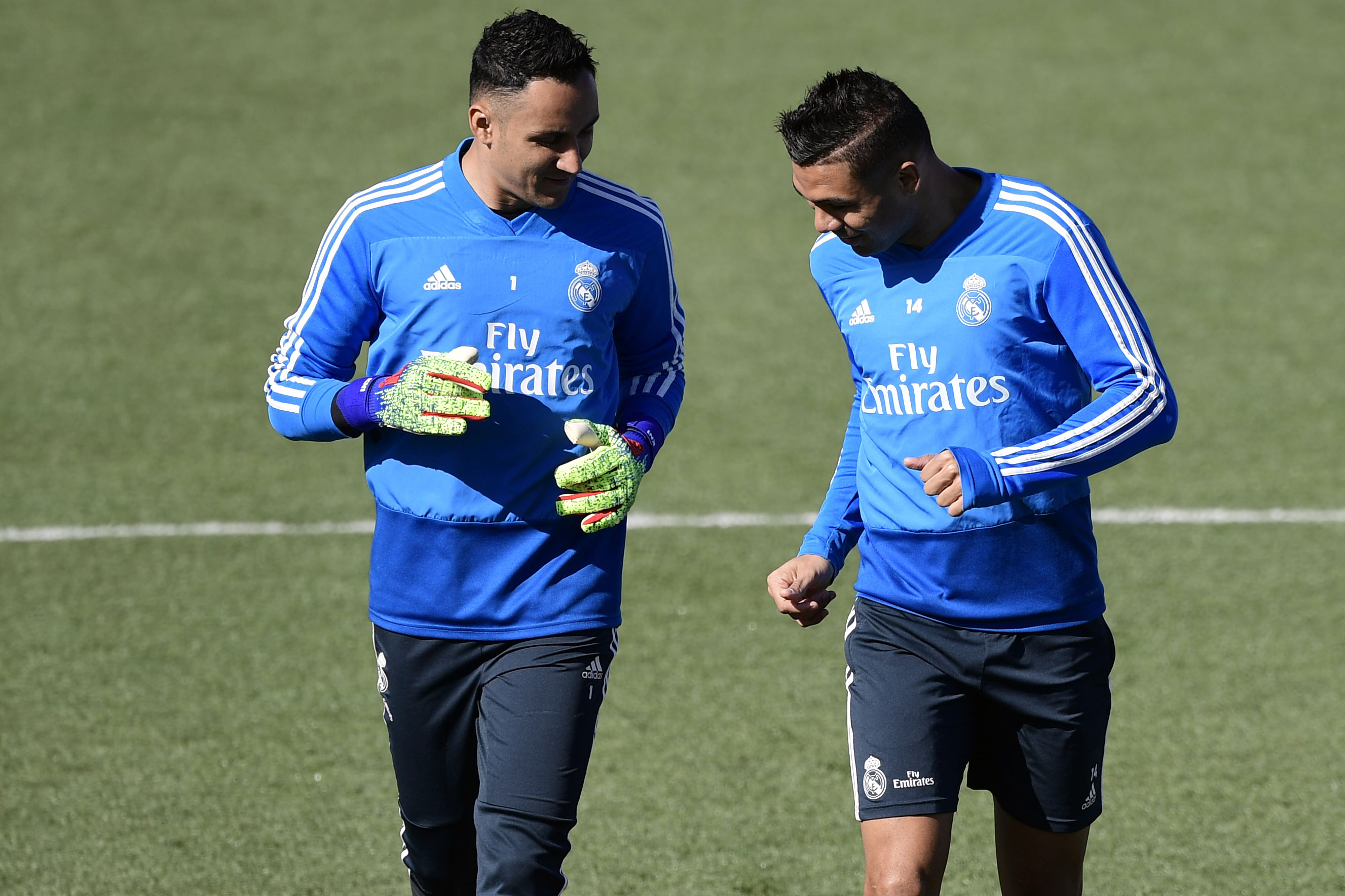 Keylor Navas no ha logrado tener muchos minutos en el Real Madrid, por lo que ahora con el regreso de Zidane se enfocará en su club. (Foto Prensa Libre: AFP)