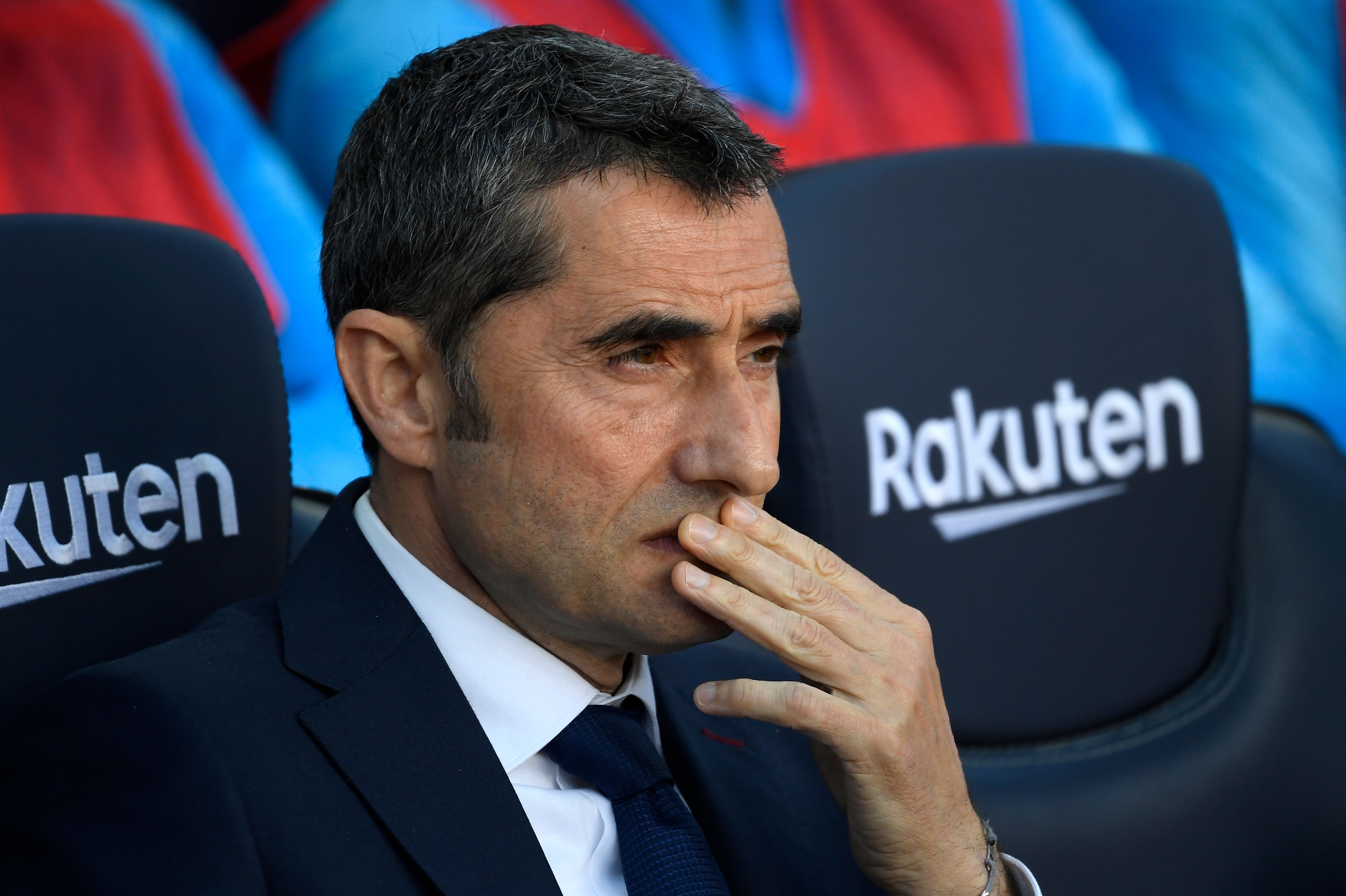 Ernesto Valverde, entrenador del FC Barcelona. (Foto Prensa Libre: AFP)