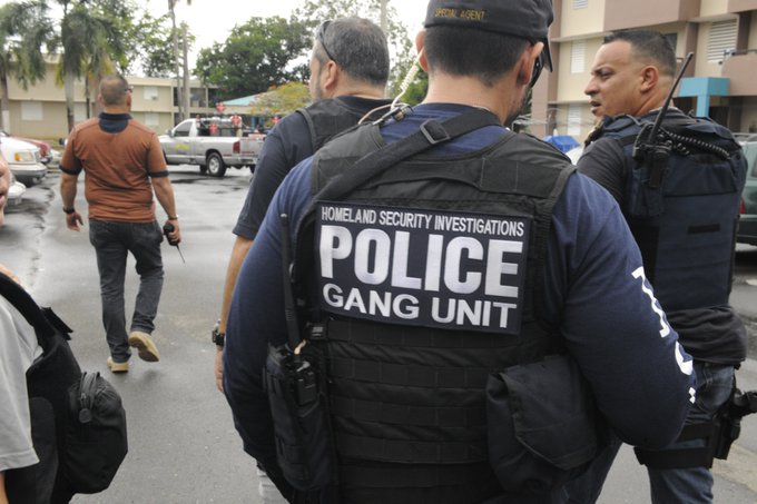 Agentes de Migración de EE. UU. durante un operativo.  (Foto. ICE)