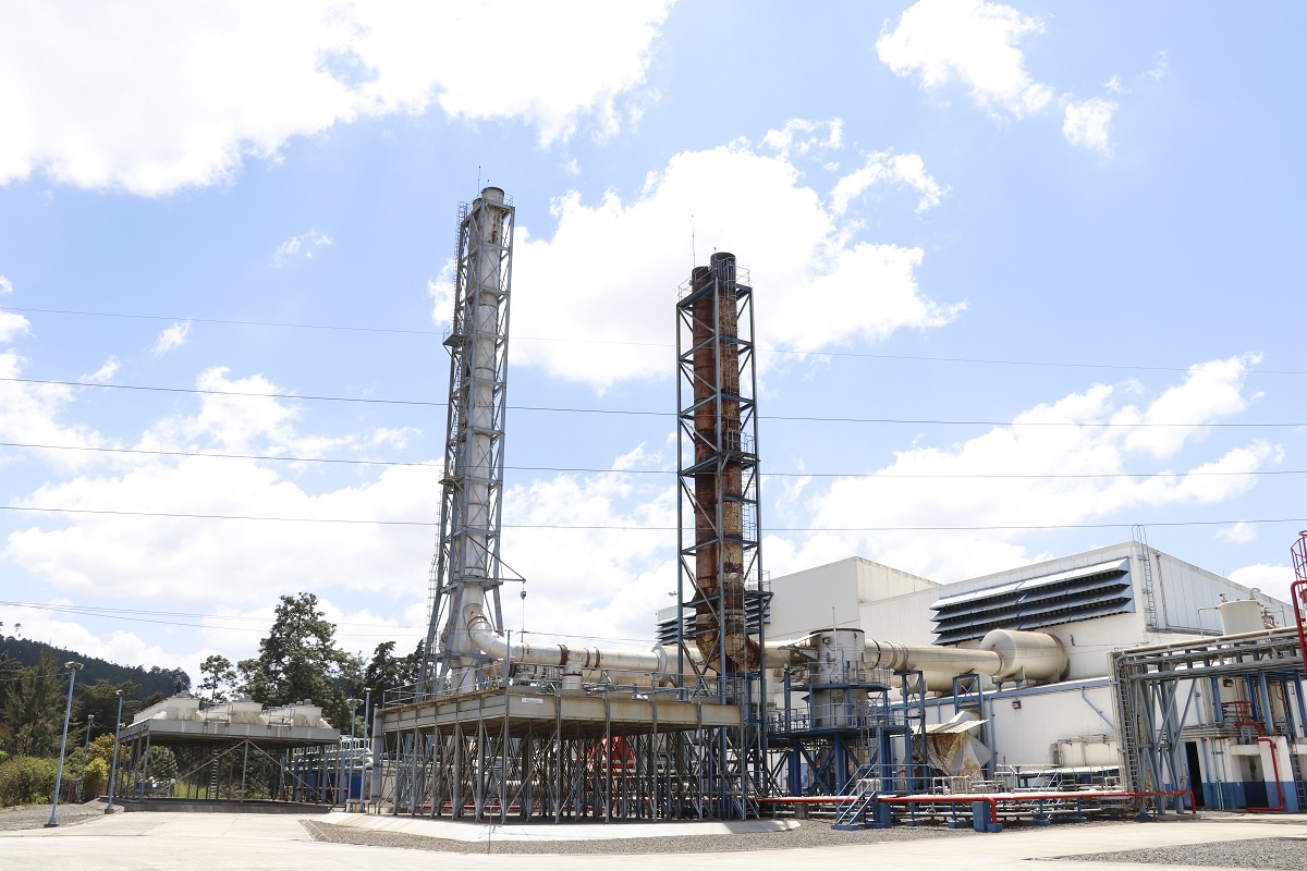 Una de las áreas de la planta generadora de energía eléctrica en Chimaltenango. (Foto Prensa Libre: Julio Sicán).