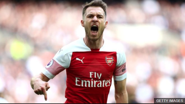 El nombre de Aaron Ramsey se vuelve tendencia en las redes cada vez que marca un gol. GETTY IMAGES