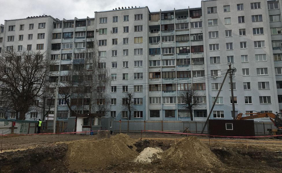 Los restos humanos fueron encontrados durante los trabajos de construcción de un bloque de apartamentos.