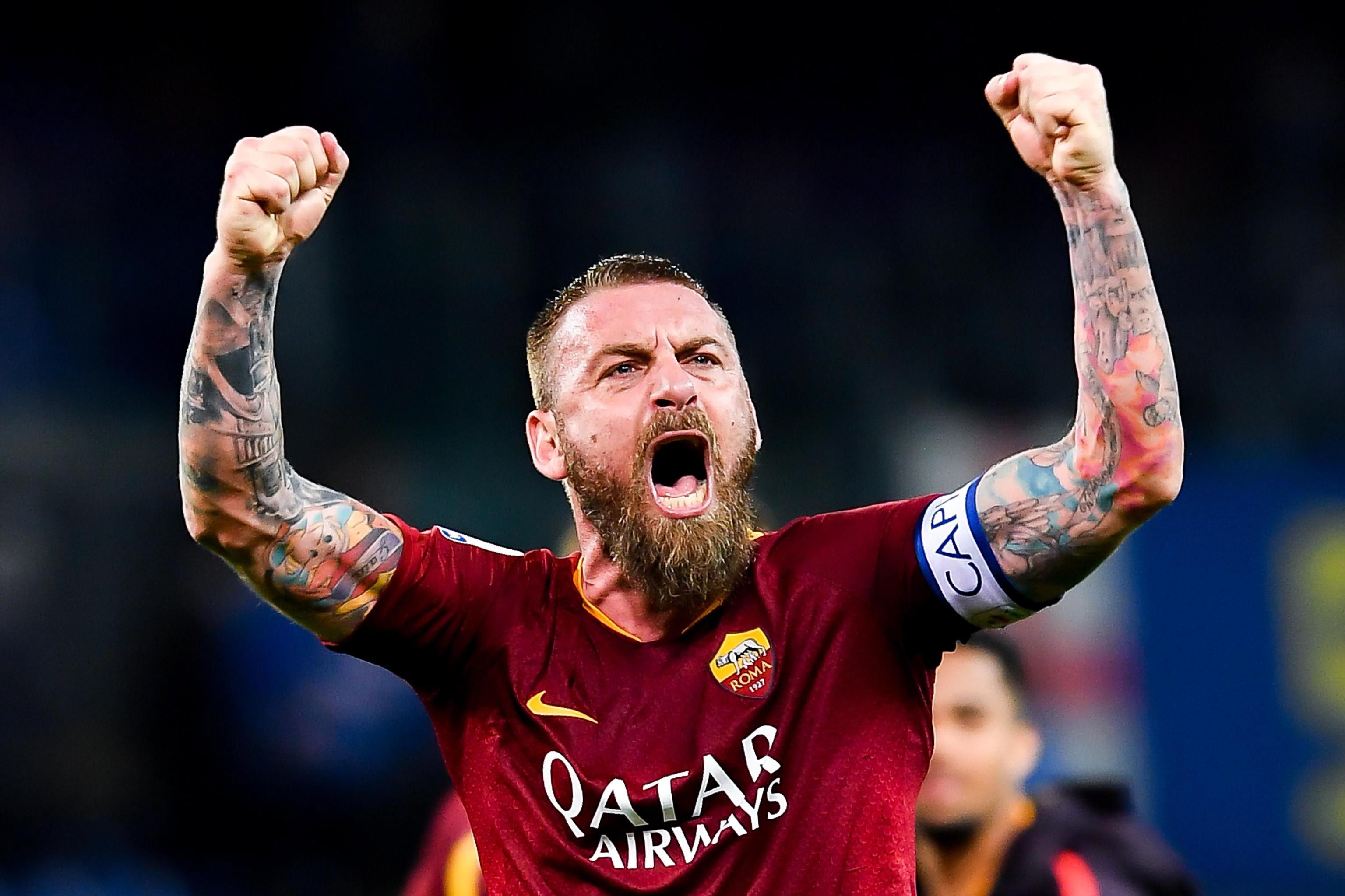 Daniele De Rossi se retira del club de sus amores. (Foto Prensa Libre: EFE)