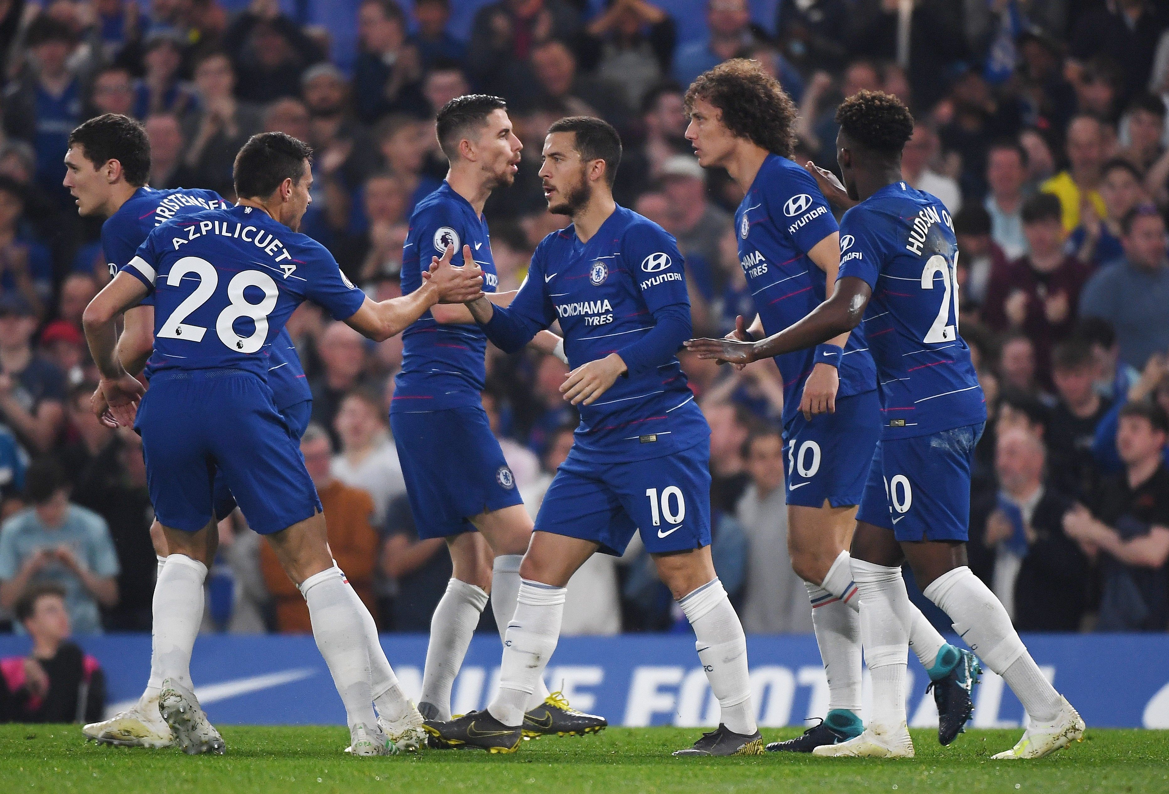 Los jugadores del Chelsea no pudieron pasar del empate. (Foto Prensa Libre: EFE)