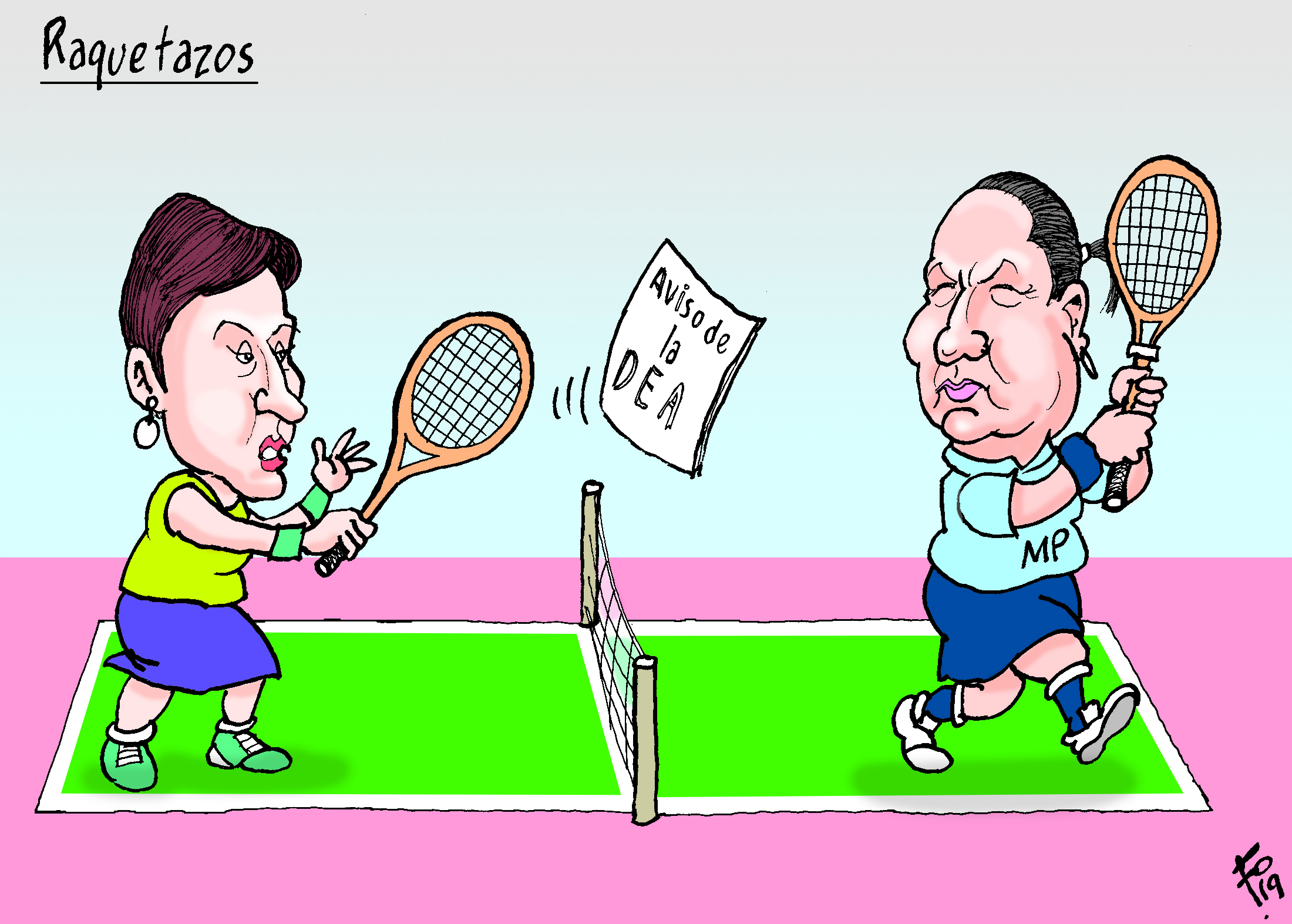 Personajes: Thelma Aldana y Consuelo Porras.