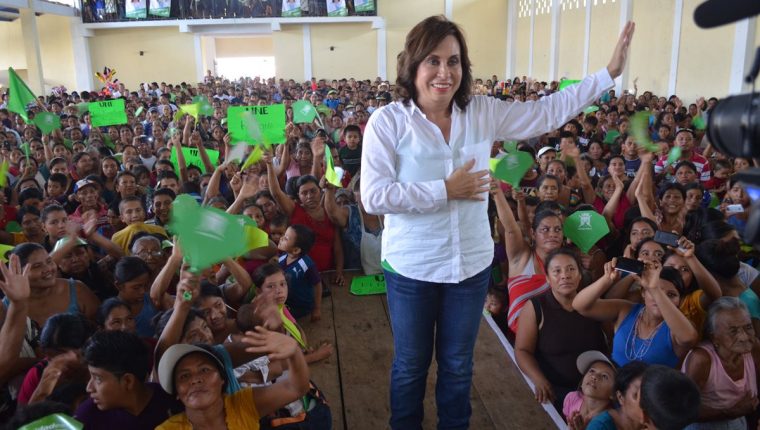 Sandra Torres, presidenciable de la UNE. 