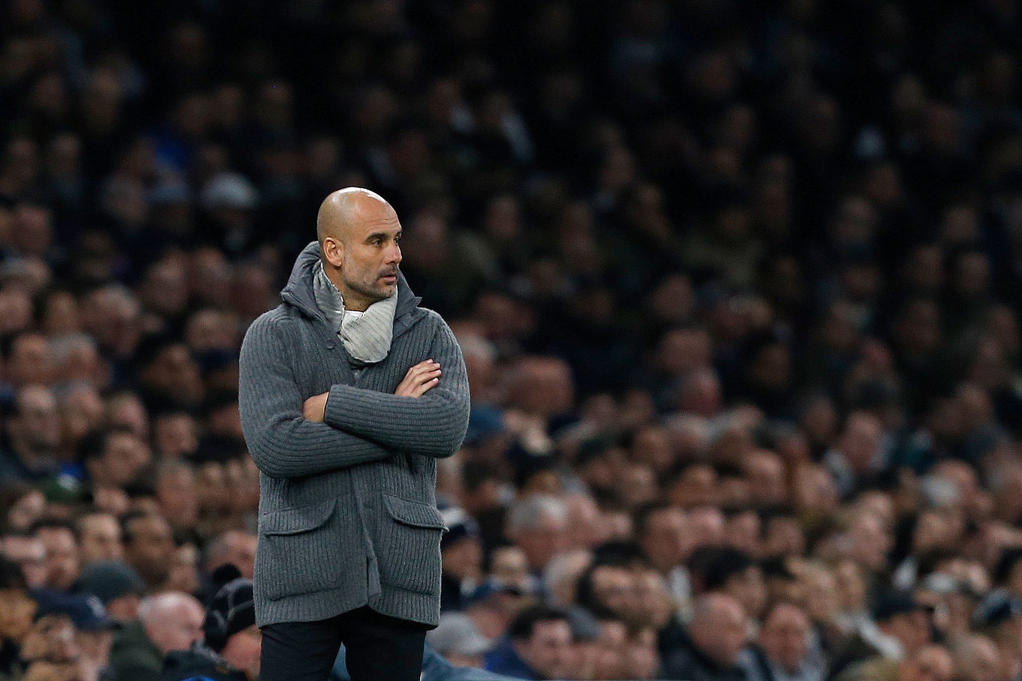 Pep Guardiola, técnico del Manchester City. (Foto Prensa Libre: AFP)