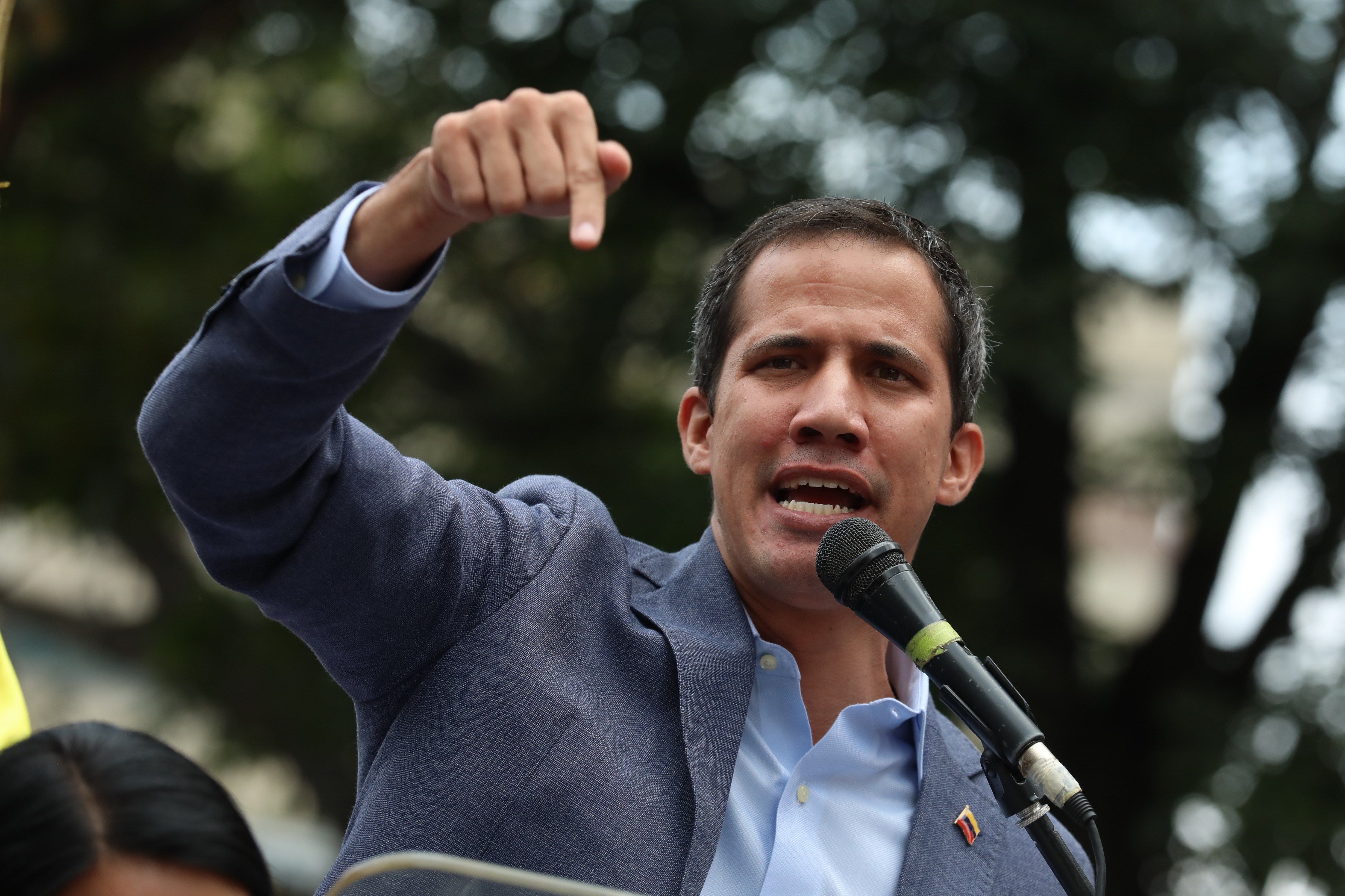 Juan Guaidó, líder opositor venezolano. (Foto Prensa Libre: EFE)