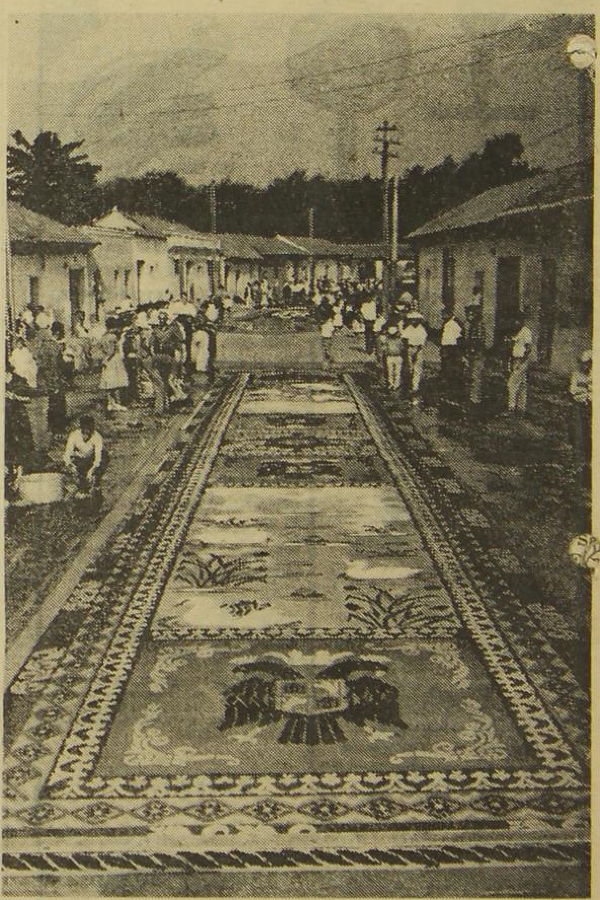 Alfombra elaborada el 30 de marzo de 1964