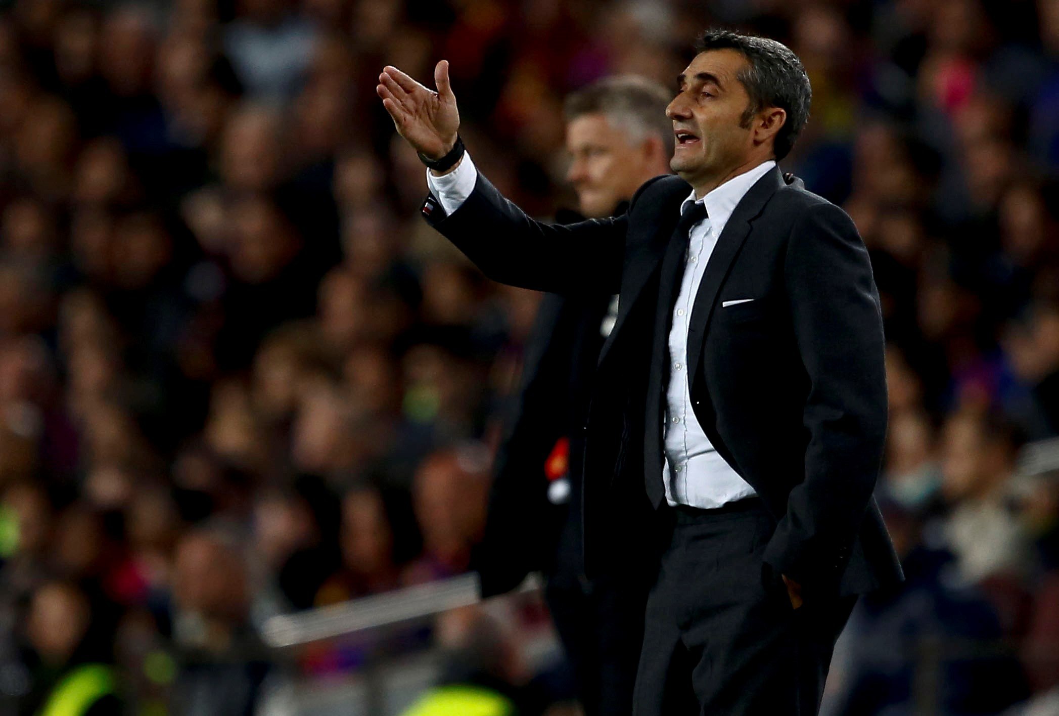 Ernesto Valverde confía en que el Barcelona sentencie La Liga. (Foto Prensa Libre: EFE).