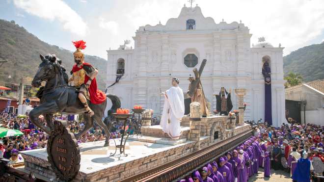 Su procesión inicia a las 10 de la mañana. Foto Prensa Libre: Pablo Burmester