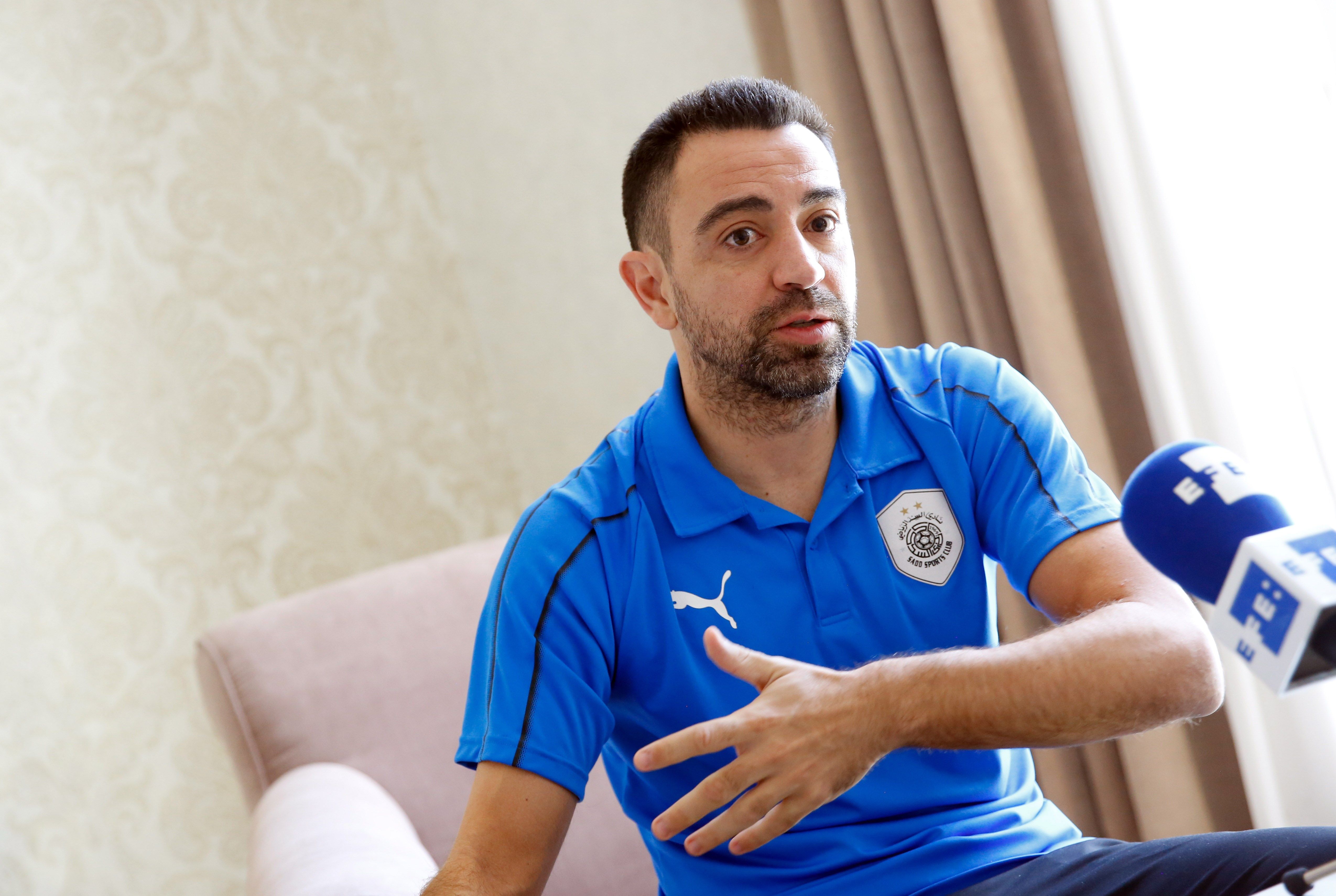 El excapitán del FC Barcelona y actual jugador del club qatarí Al Sadd SC, se despide del futbol ilusionado con entrenar algún al Barcelona. (Foto Prensa Libre: EFE)