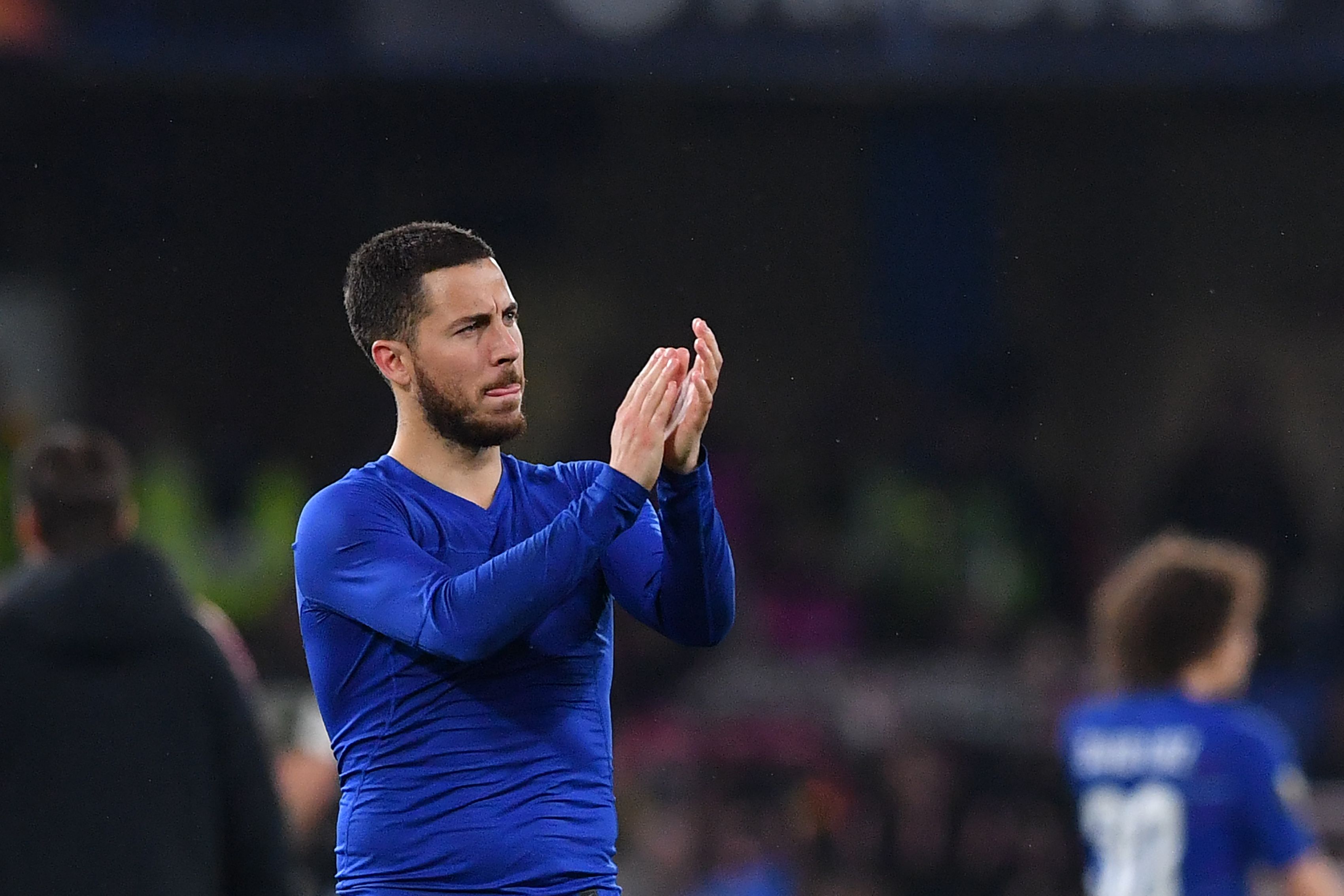 El belga Eden Hazard podría haber jugado su último partido de liga con el Chelsea. (Foto Prensa Libre AFP)