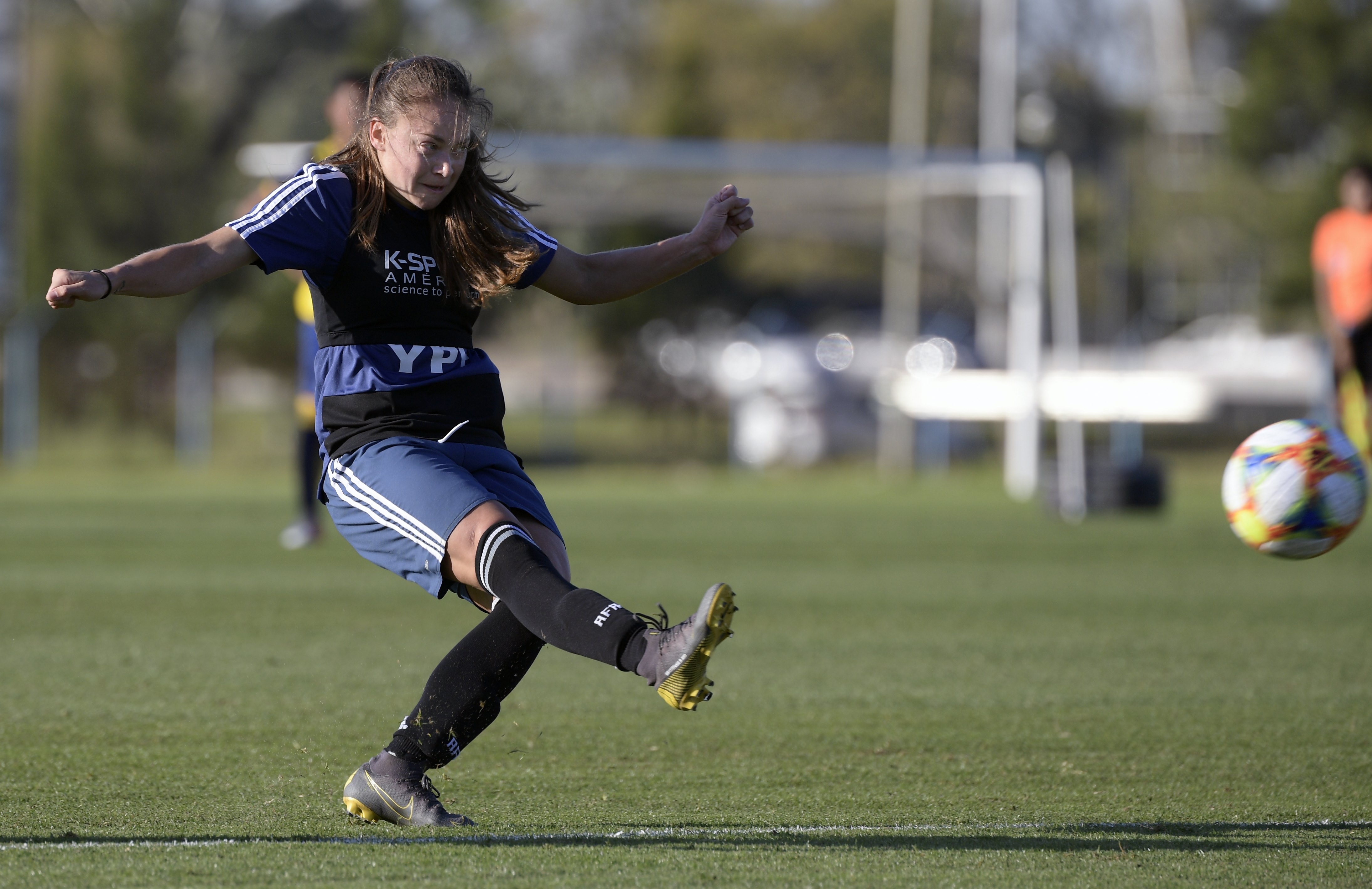 Estefania Banini, jugadora de la Selección de Argentina. (Foto Prensa Libre: AFP)