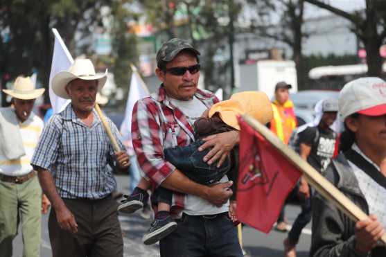 La marcha salió el 1 de mayo de la ciudad de Quetzaltenango.