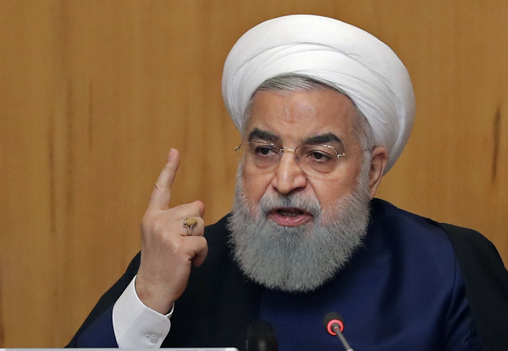 Hassan Rouhani, presidente de Irán amenaza con reanudar el programa nuclear de su país. (Foto Prensa Libre: AFP)