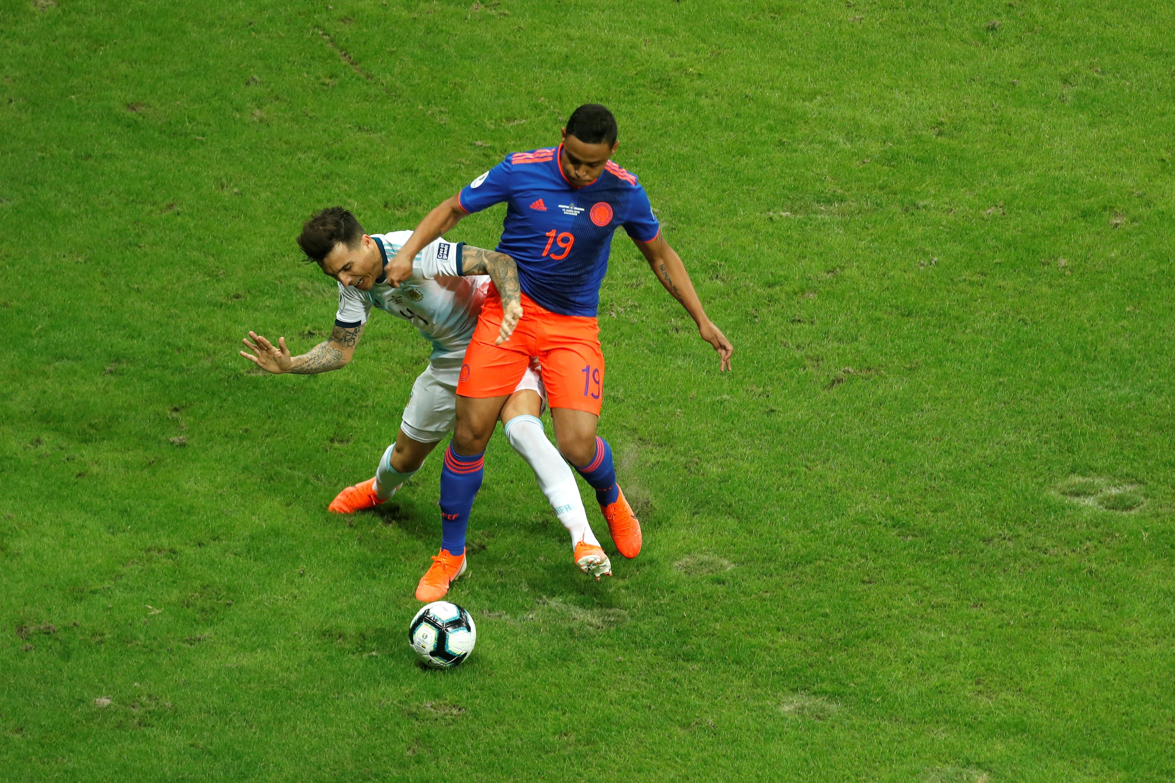 El colombiano Luis Muriel no podrá seguir participando en la Copa América. (Foto Prensa Libre: EFE)