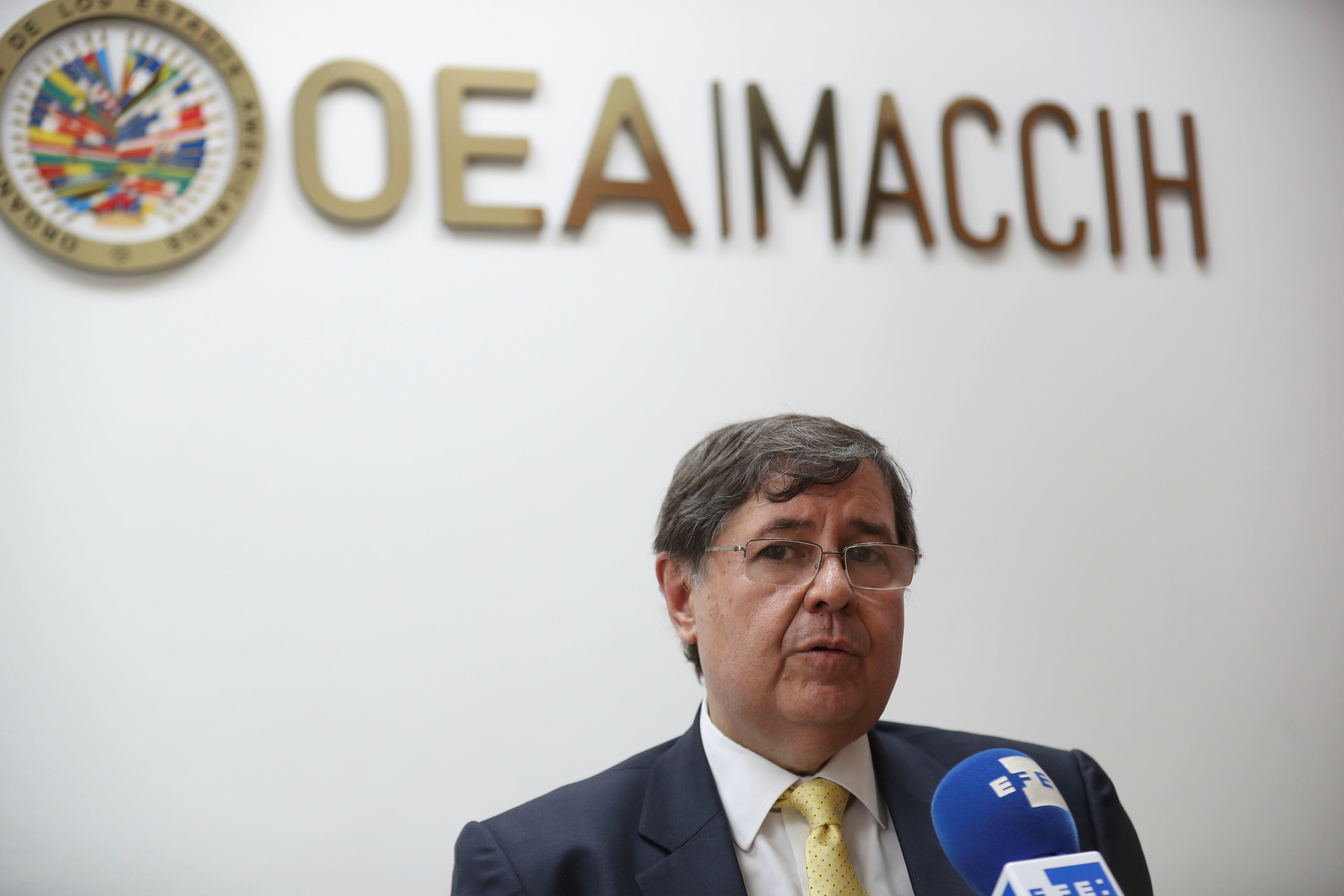 El vocero de la Misión de Apoyo Contra la Corrupción y la Impunidad en Honduras, que depende de la Organización de Estados Americanos (MACCIH-OEA), Luiz Antonio Marrey Guimarães, recomendó a los hondureños que no "desistan" en su lucha "de pedir el fin de la corrupción" en su país. (Foto Prensa Libre: EFE)