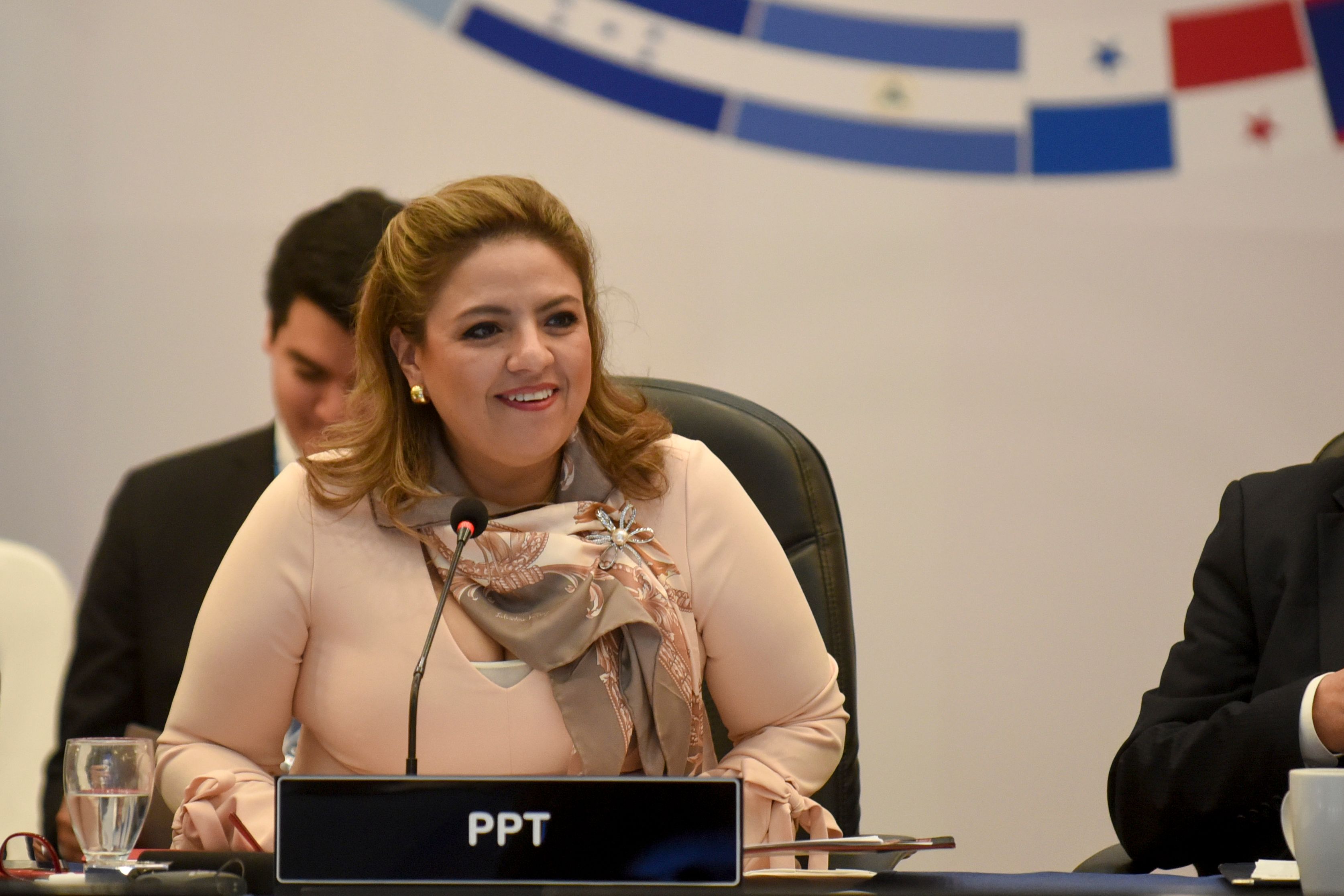 Canciller guatemalteca, Sandra Jovel, respondió ante las críticas. (Foto Prensa Libre: AFP)