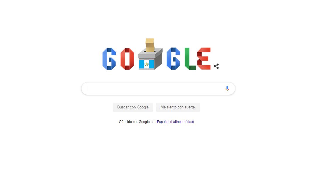 Este es el "doodle" que Google le dedicó a Guatemala este 16 de junio de 2019. (Foto Prensa Libre: Google).