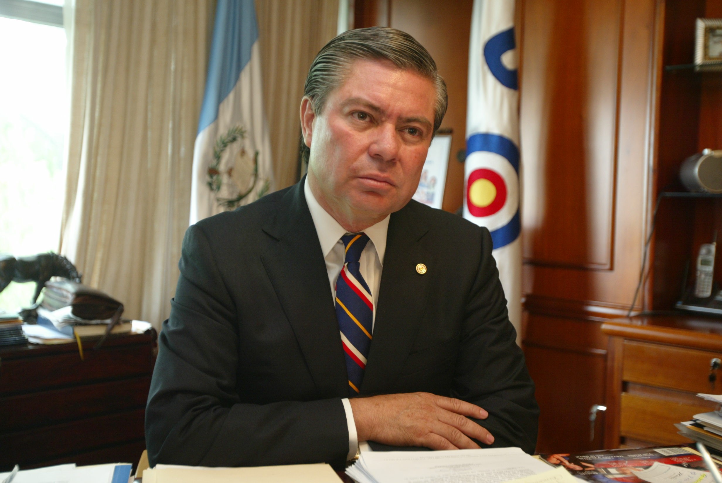 Mario Estrada, candidato presidencial de la Unidad del Cambio Nacional UCN, durante una entrevista de su perfil con Prensa Libre.
Foto Erlie Castillo