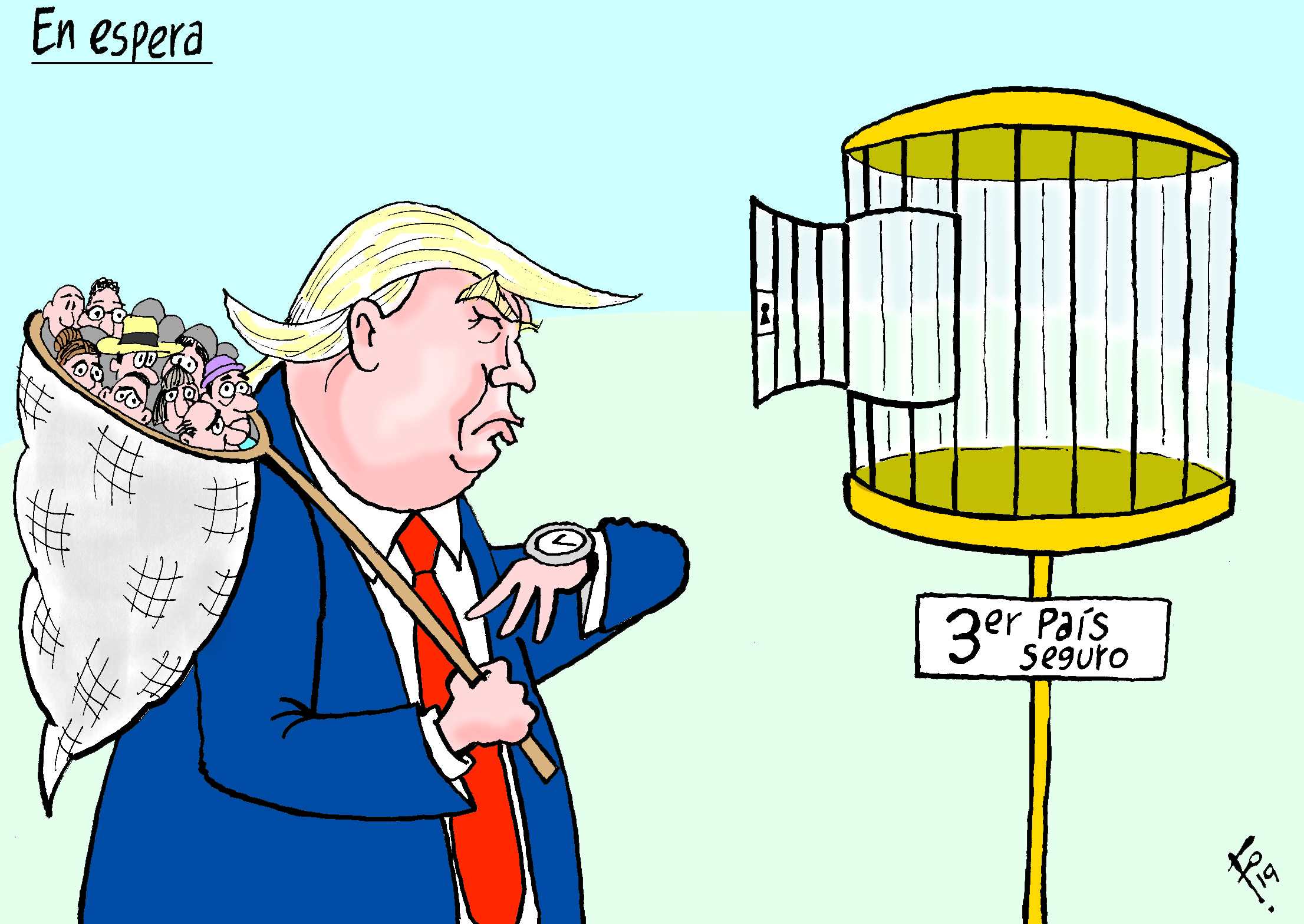 Personaje: Donald Trump.