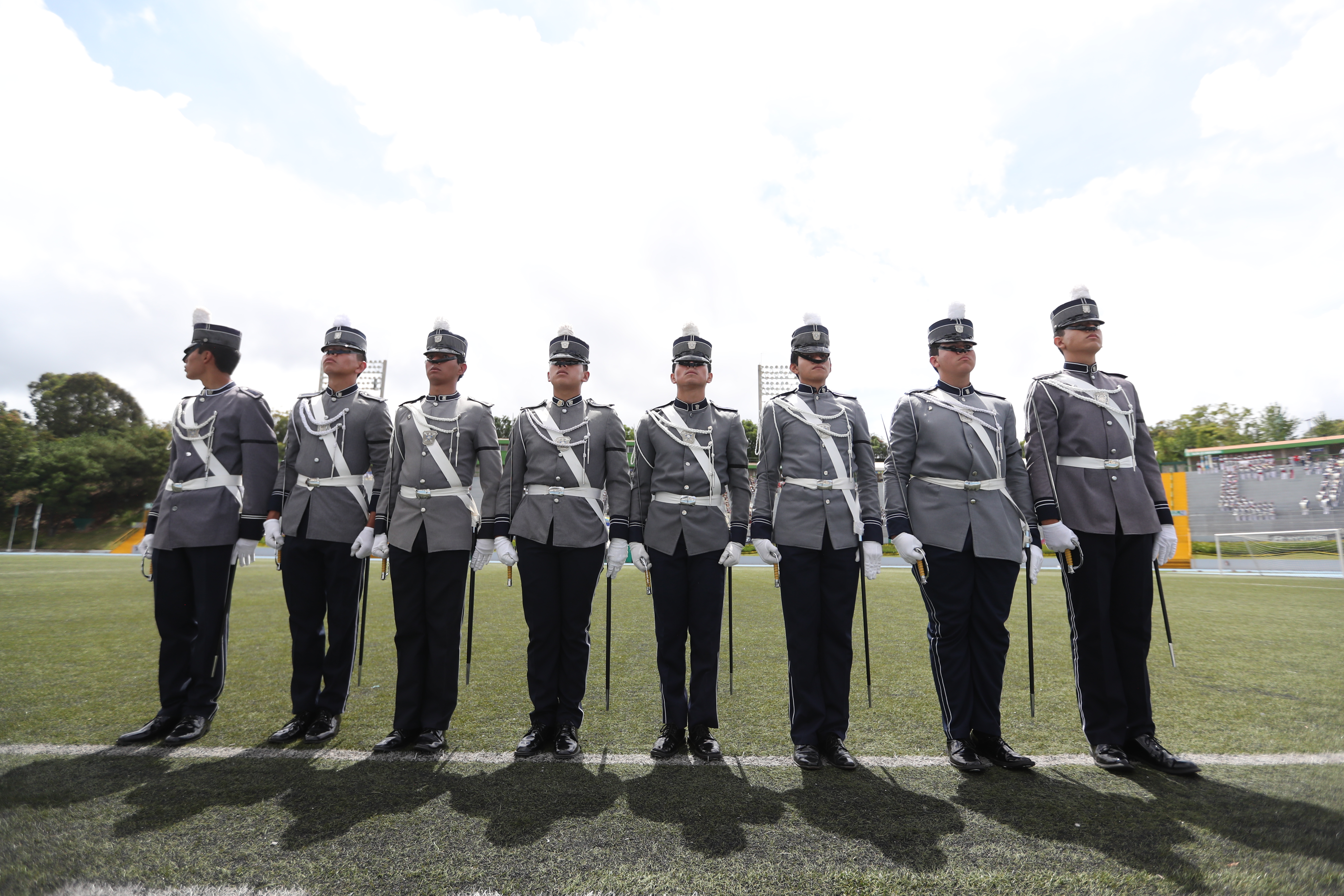 Festival de bandas del colegio católico San Pablo dedicado al Escuadron de Gastadores. 