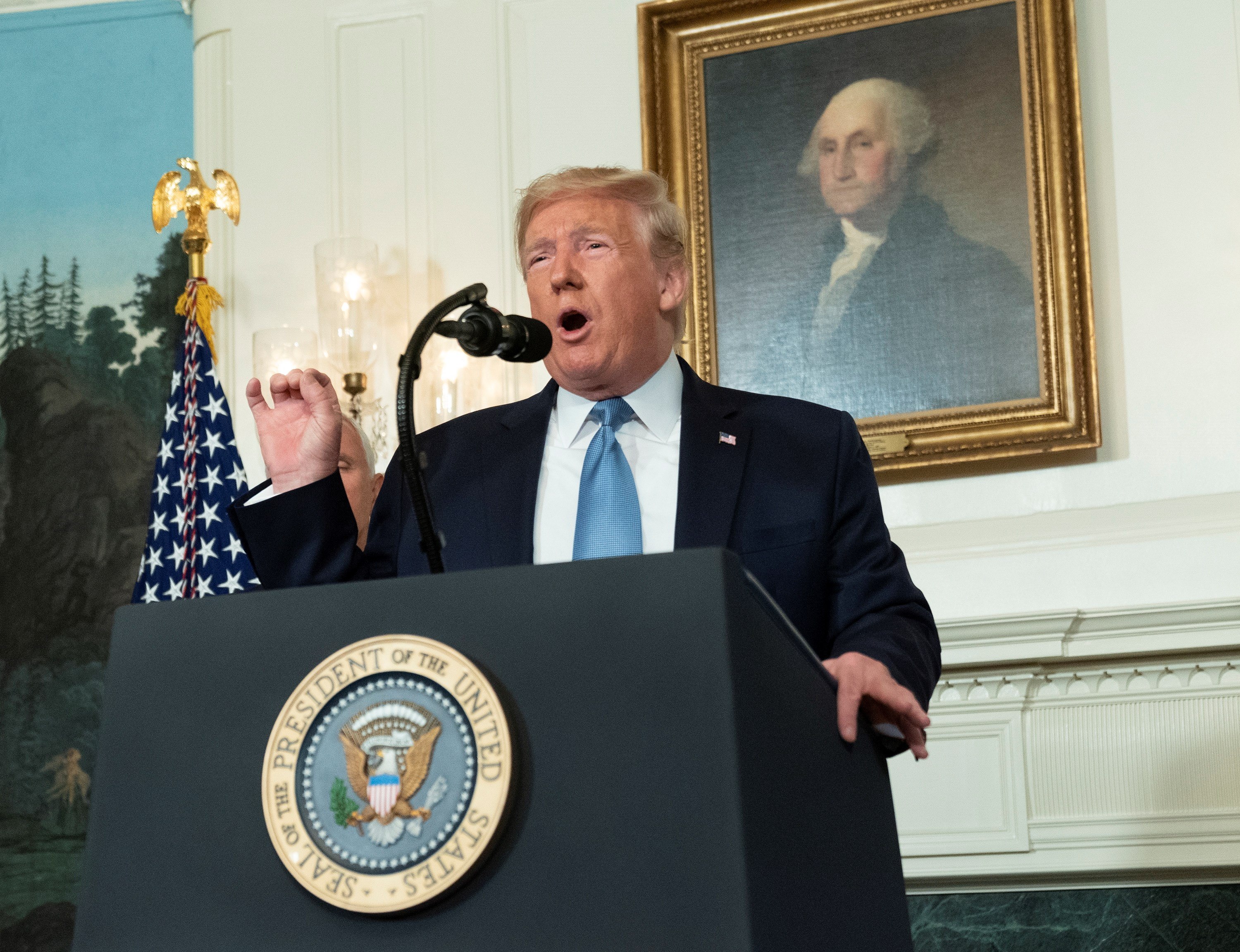 Donald Trump, presidente de Estados Unidos. (Foto Prensa Libre: EFE).