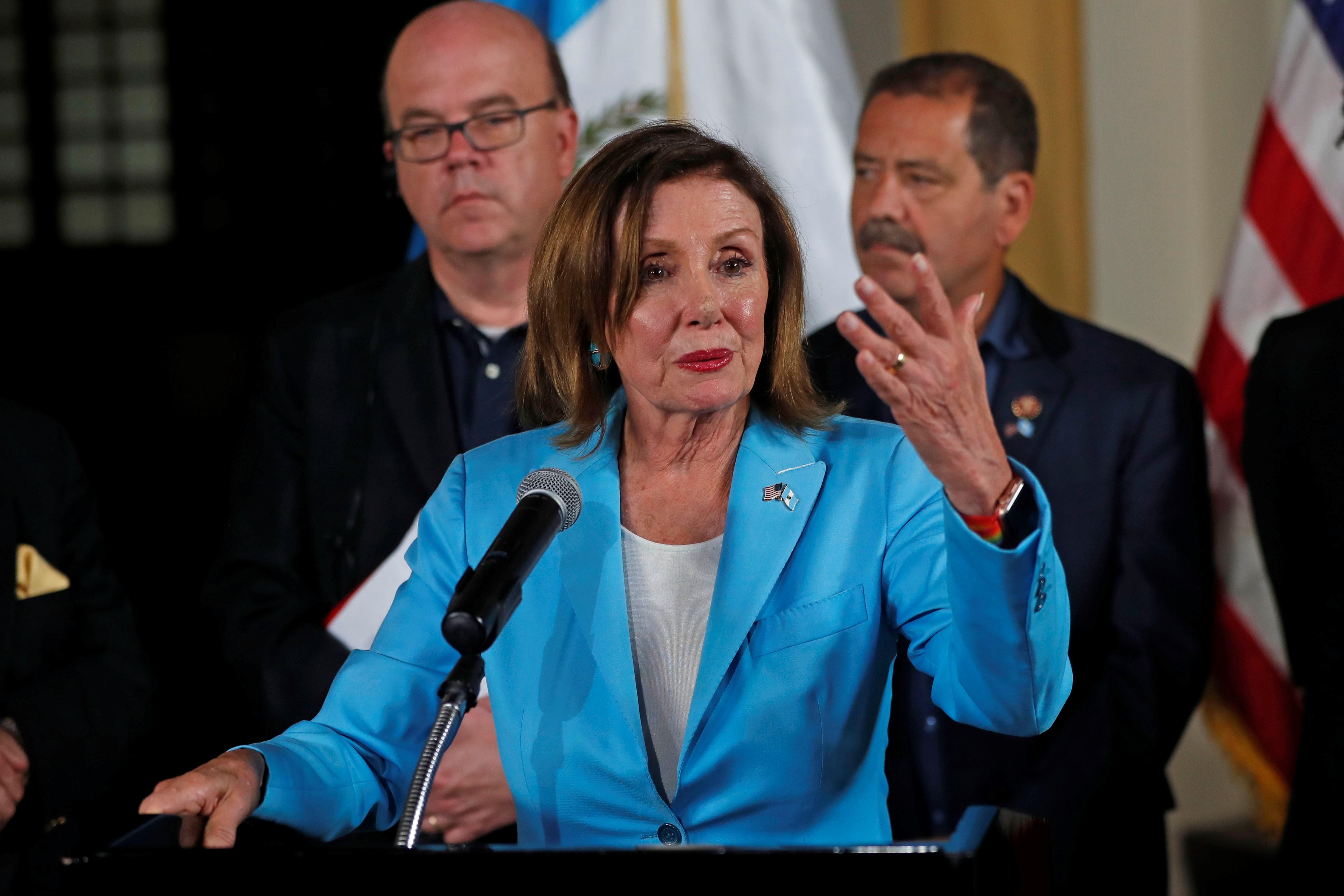 La presidenta de la cámara de representantes del Congreso de Estados Unidos, Nancy Pelosi. (Foto Prensa Libre: EFE)