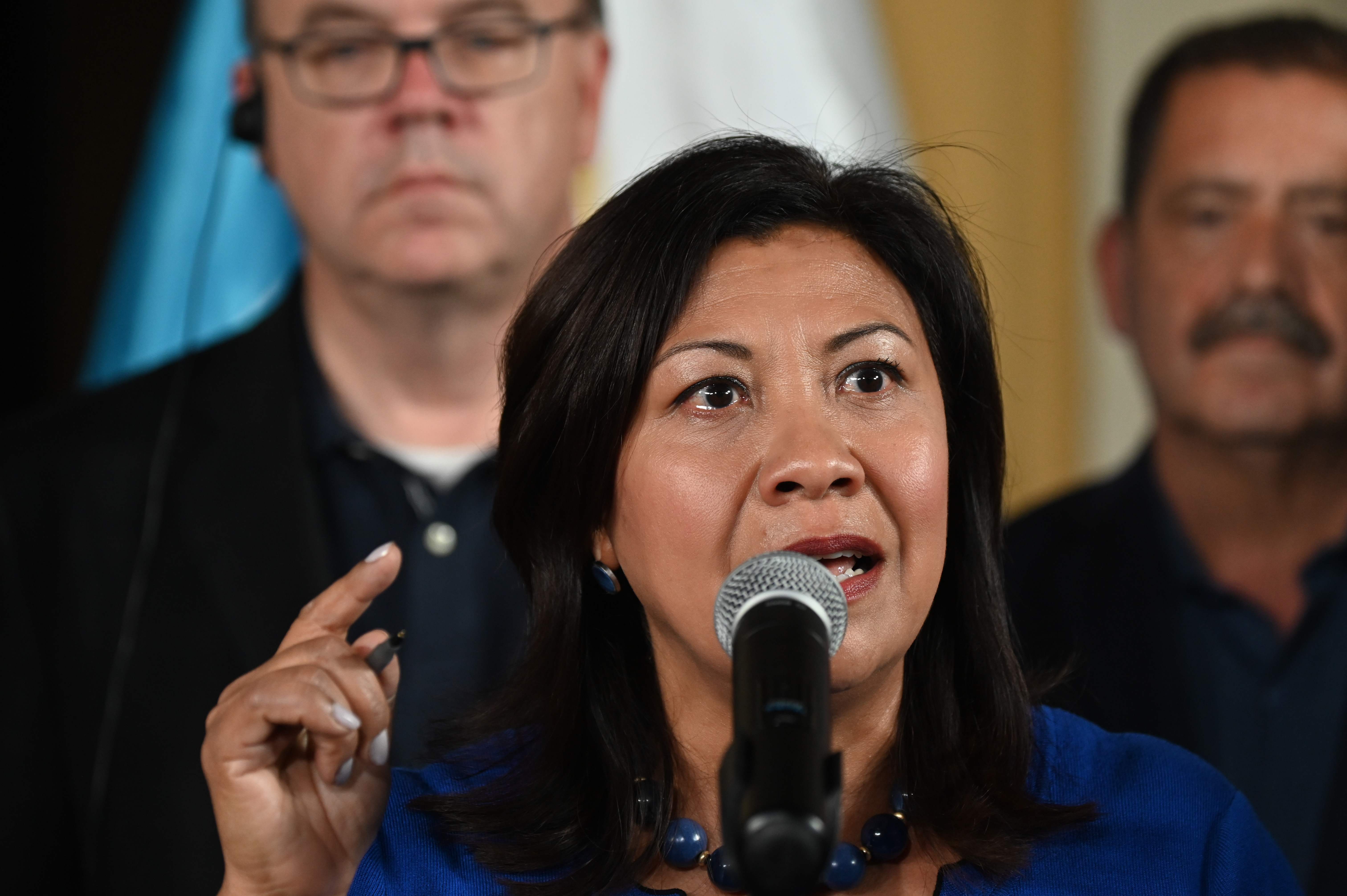 Norma Torres, congresista estadounidense, envió un video para Alejandro Giammattei. (Foto Prensa Libre: AFP)