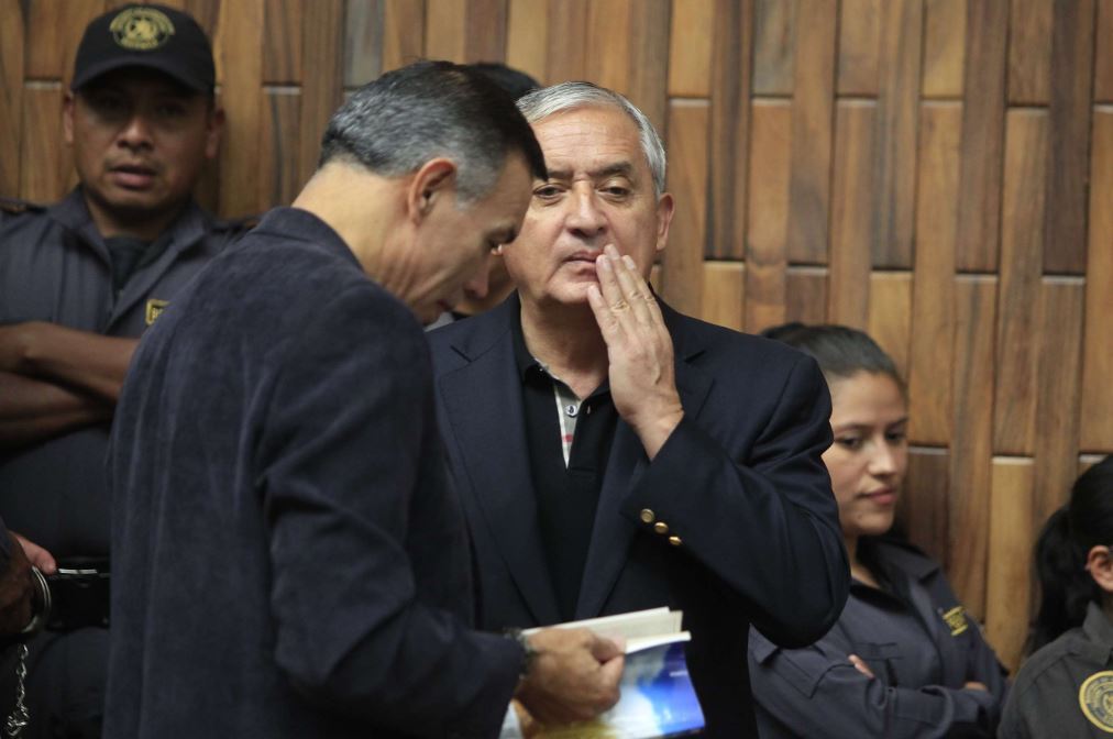 Juan de Dios Rodríguez y Otto Pérez figuran en este nuevo caso de corrupción. (Foto Prensa Libre: Hemeroteca PL)