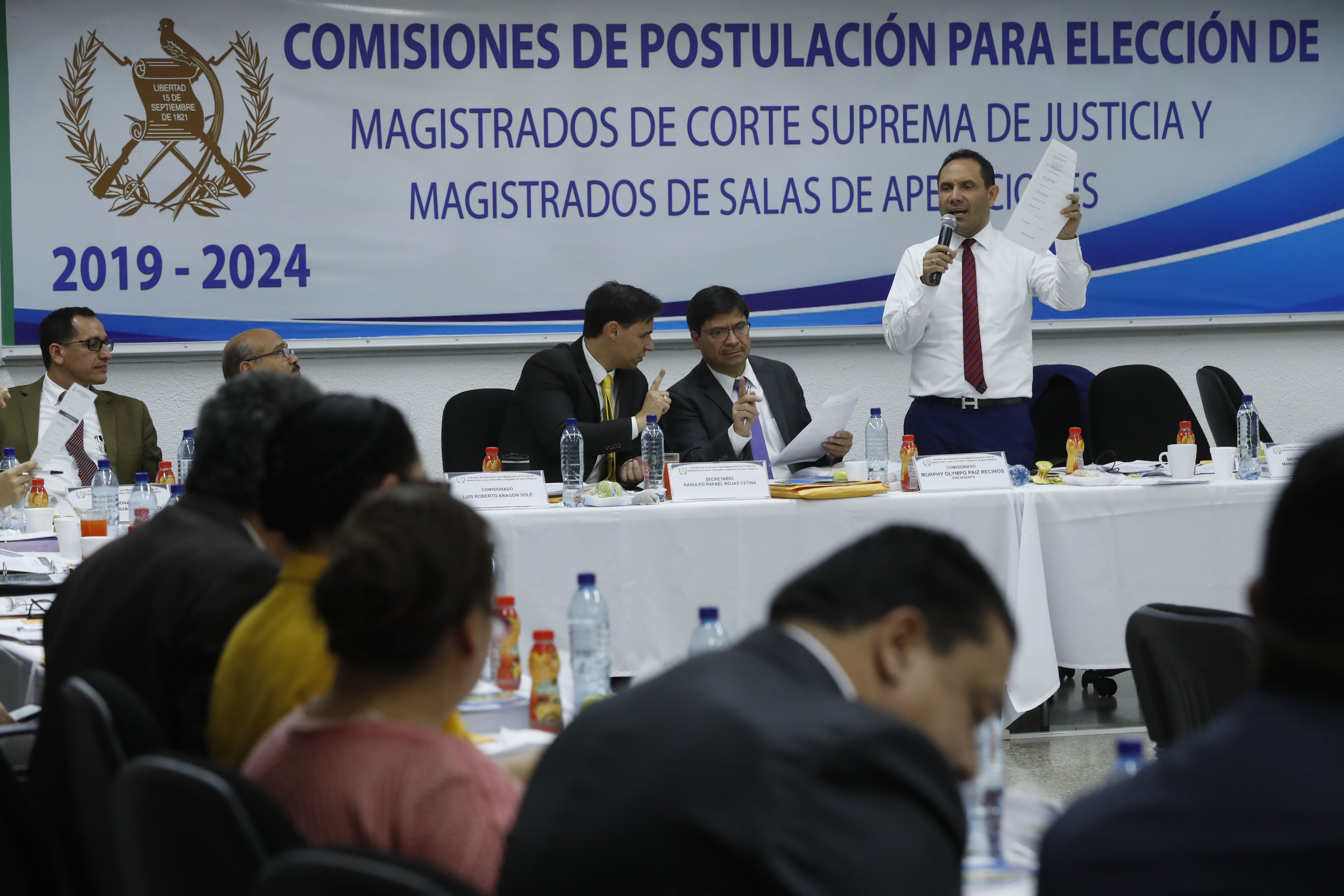 Reunión de la Comisión de Postulación para  magistrados de salas de Apelaciones. (Foto Prensa Libre: Hemeroteca PL)