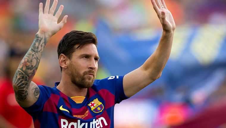 El capitán y delantero argentino del FC Barcelona, Leo Messi, es duda para el próximo juego del Barsa. (Foto prensa Libre: EFE)