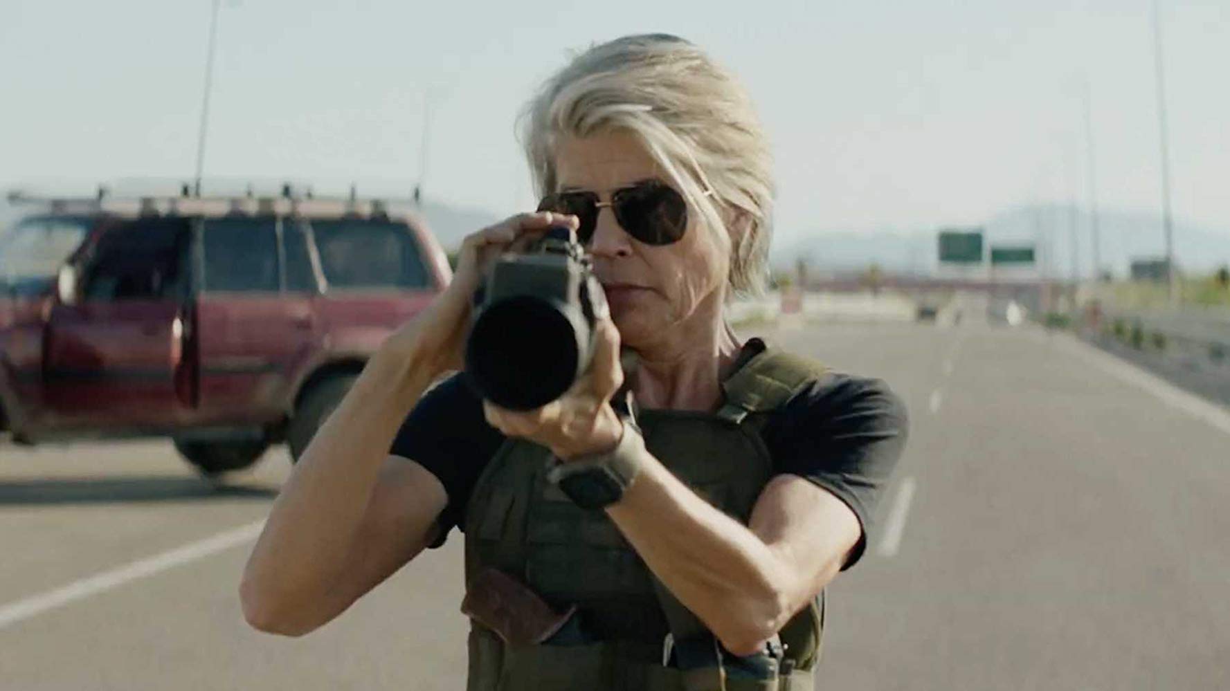 Linda Hamilton durante la nueva película .  (Foto Prensa Libre:  Fox)