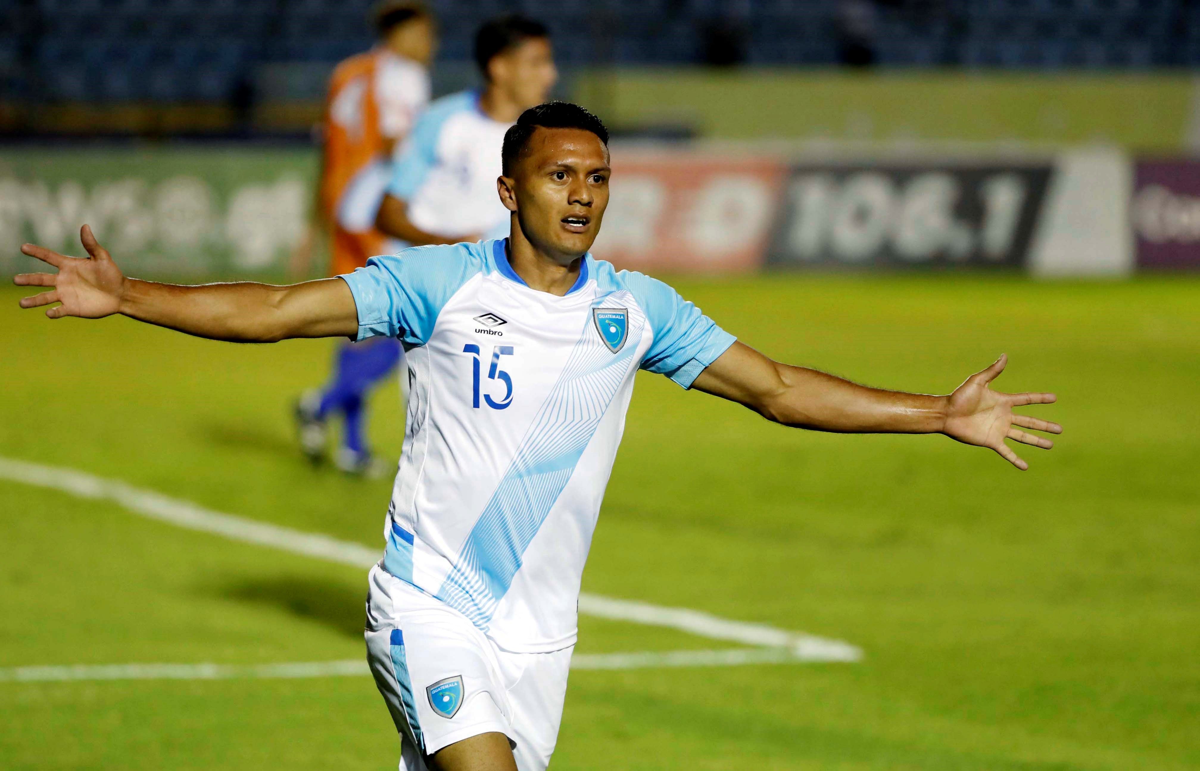 Jorge Vargas durante un partido con la selección nacional ante Aguila en septiembre de 2019. (Foto Prensa Libre: EFE).